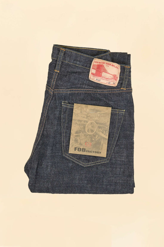 FOB Factory F147 Slim Straight Selvedge Denim - I4oz.