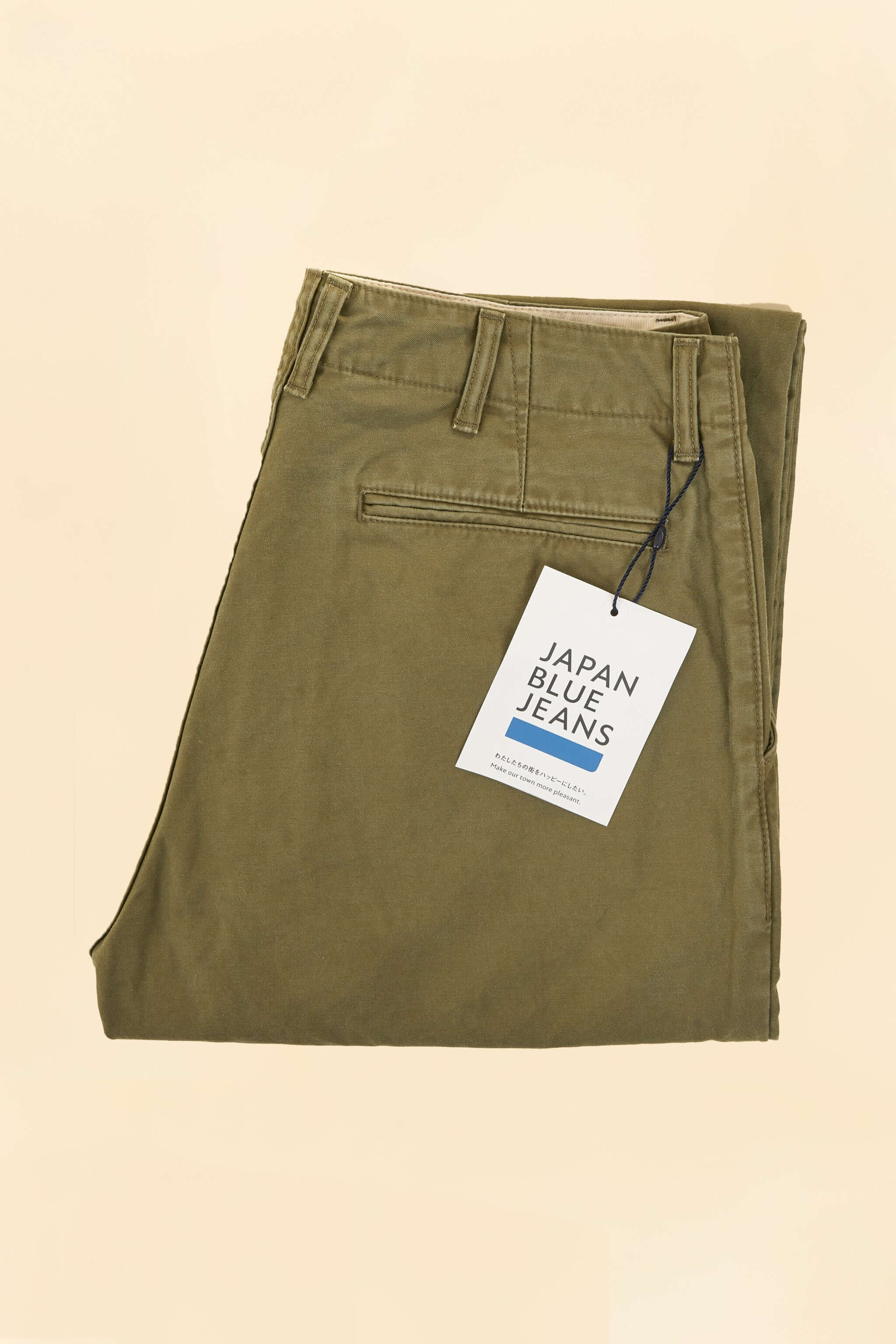 Japan Blue Jeans Regular Fit Trousers - Olive Drab