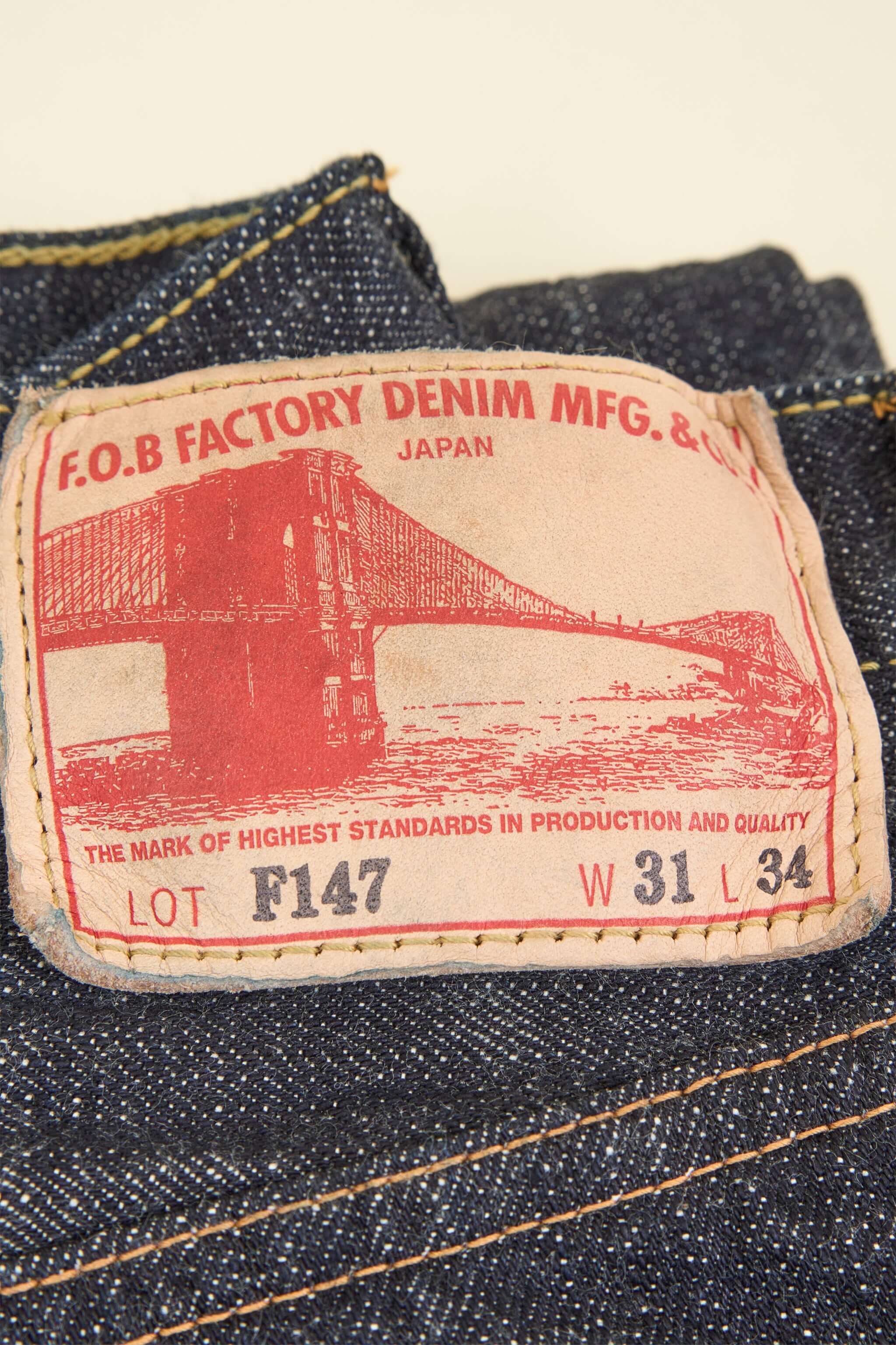 FOB Factory F147 Slim Straight Selvedge Denim - I4oz.