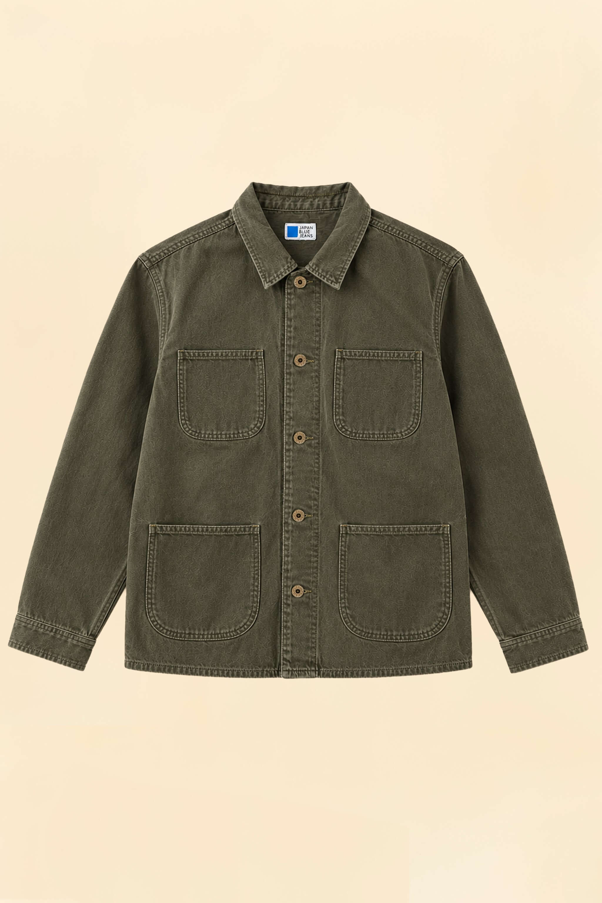 Japan Blue Jeans Organic Drill Coverall Jacket - Olive Drab