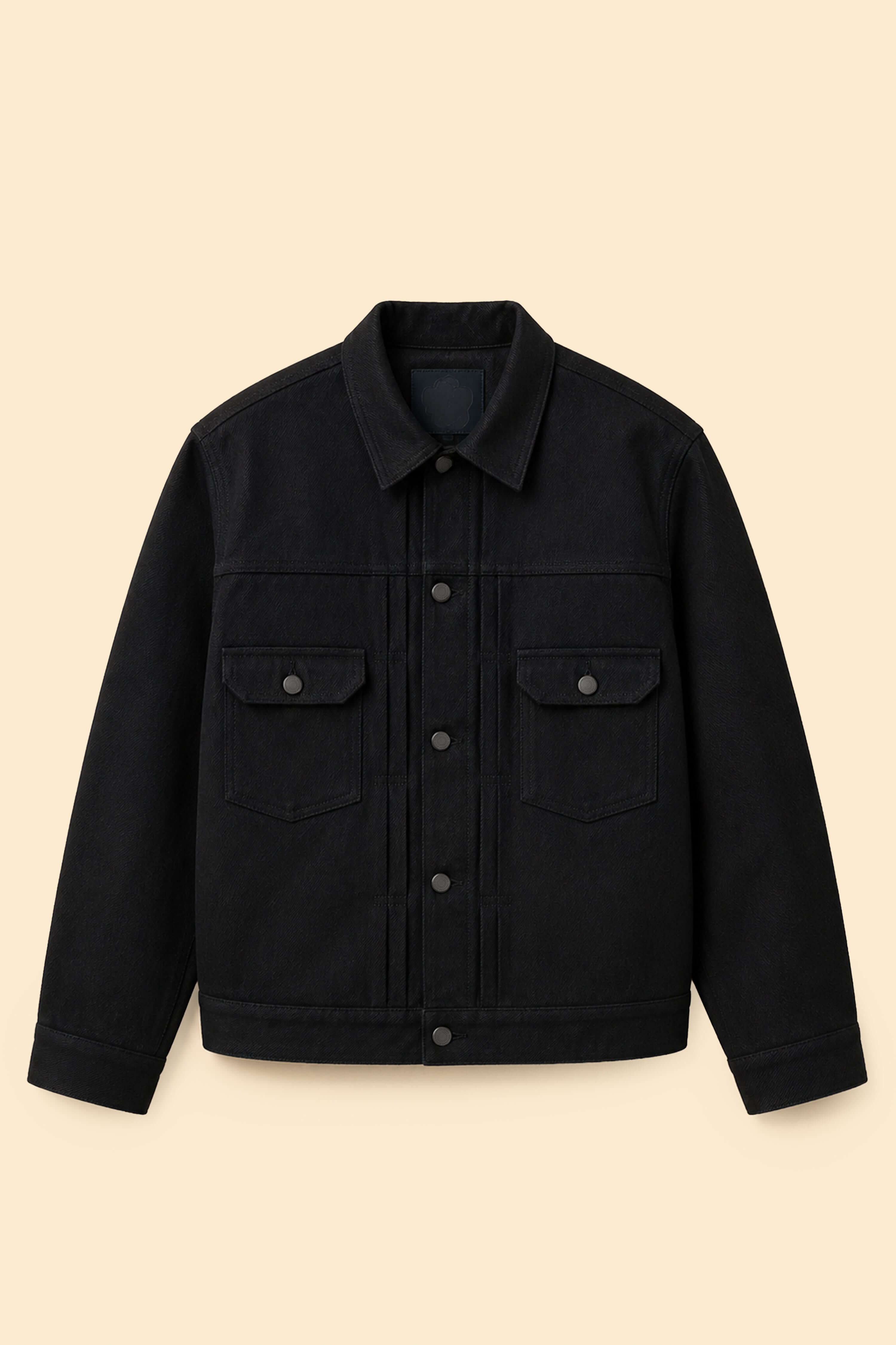 MOMOTARO JEANS #002 Standard Black Selvedge Denim Jacket - 14.7oz