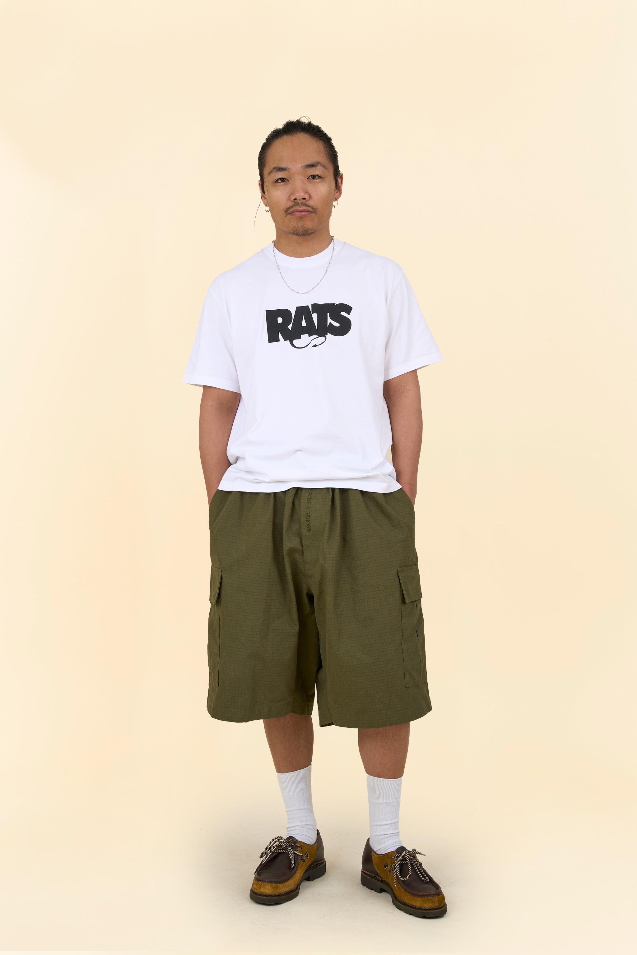 Rats Box Logo T-Shirt - White