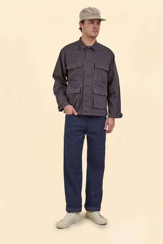 Graph Zero Sashiko Loose Straight Pants - 14.5oz