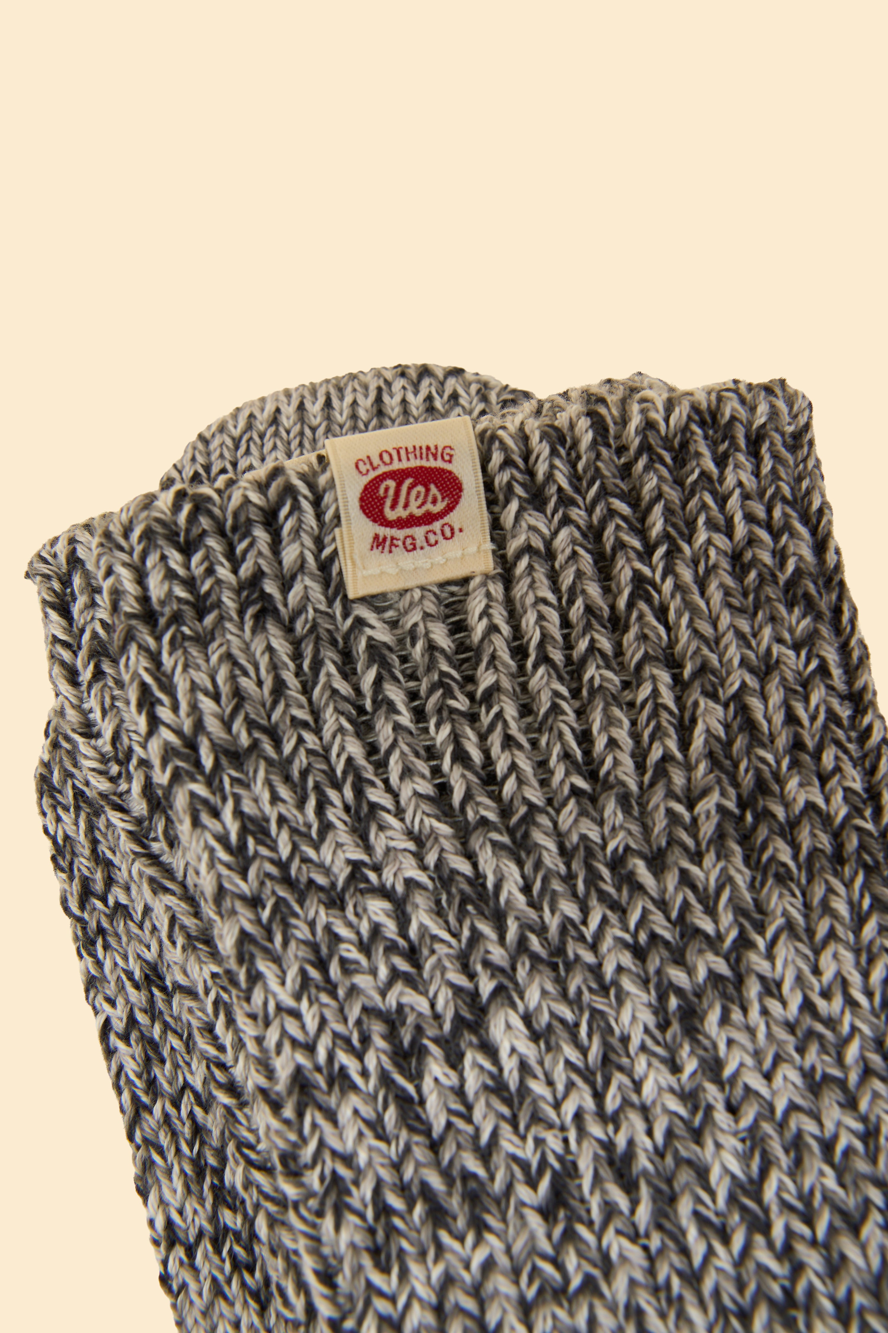 UES Melange Crew Length Socks - Heather Grey