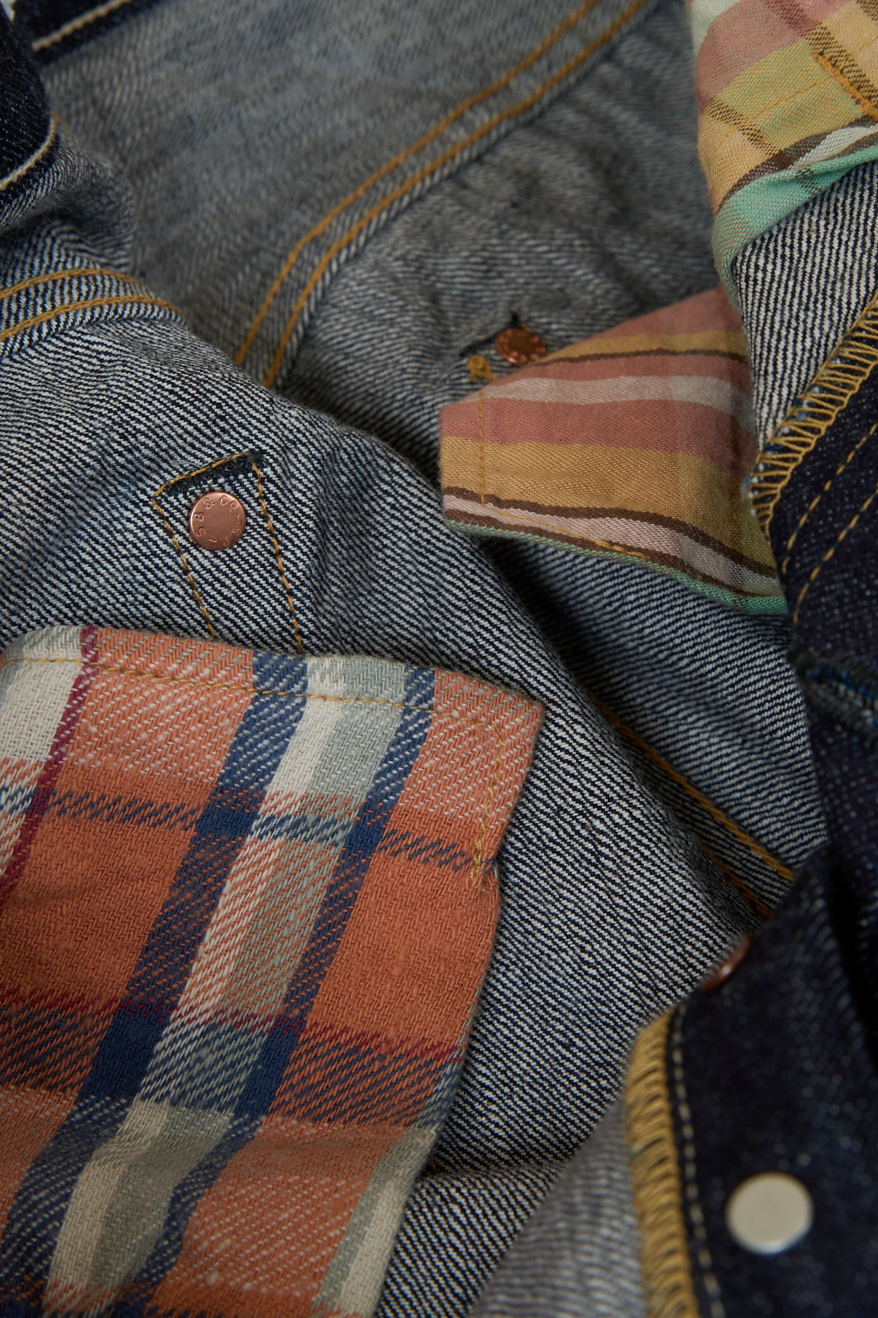 Pherrow's 421SW Wide Straight Selvedge Denim - 13.5oz