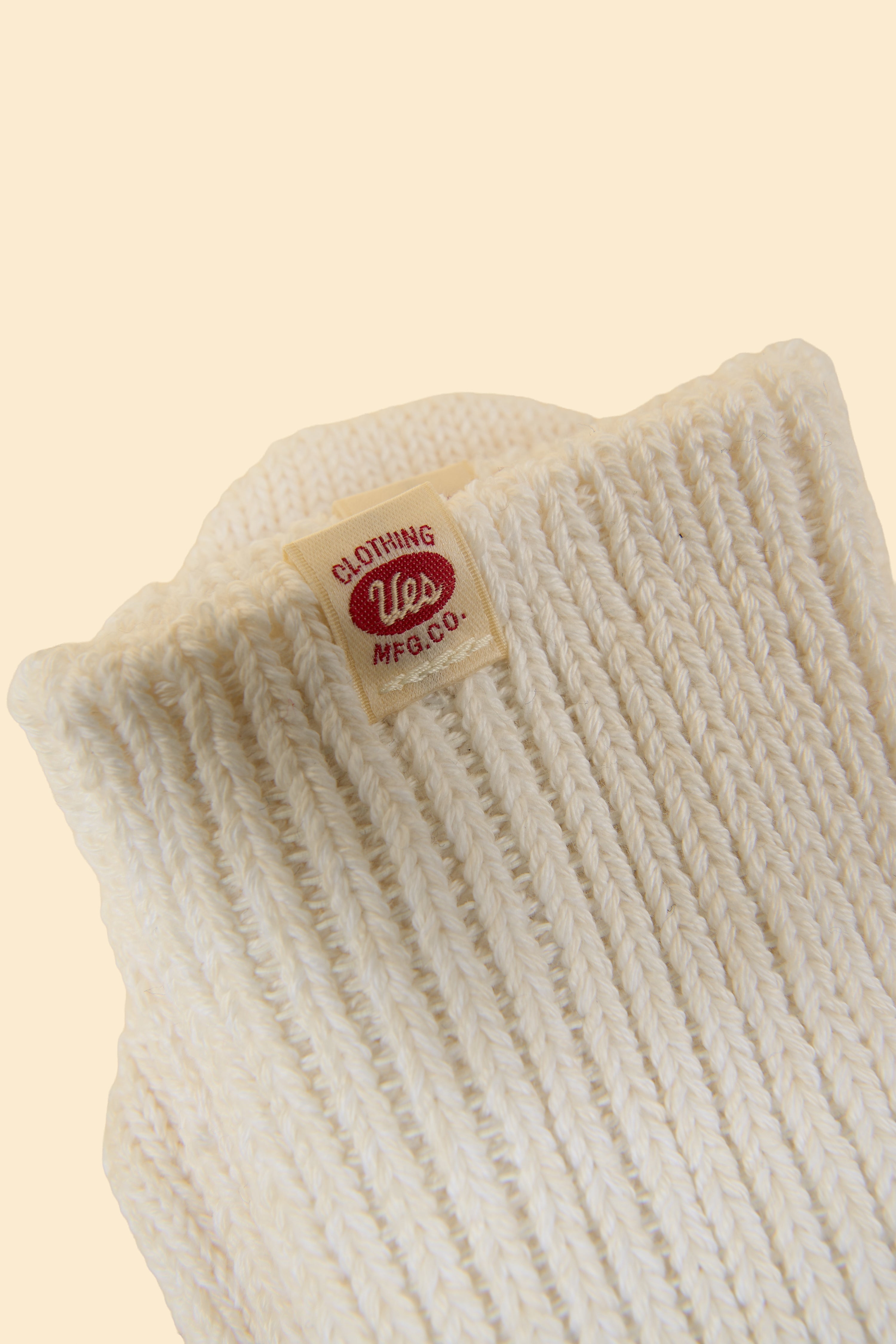 UES Melange Crew Length Socks - White