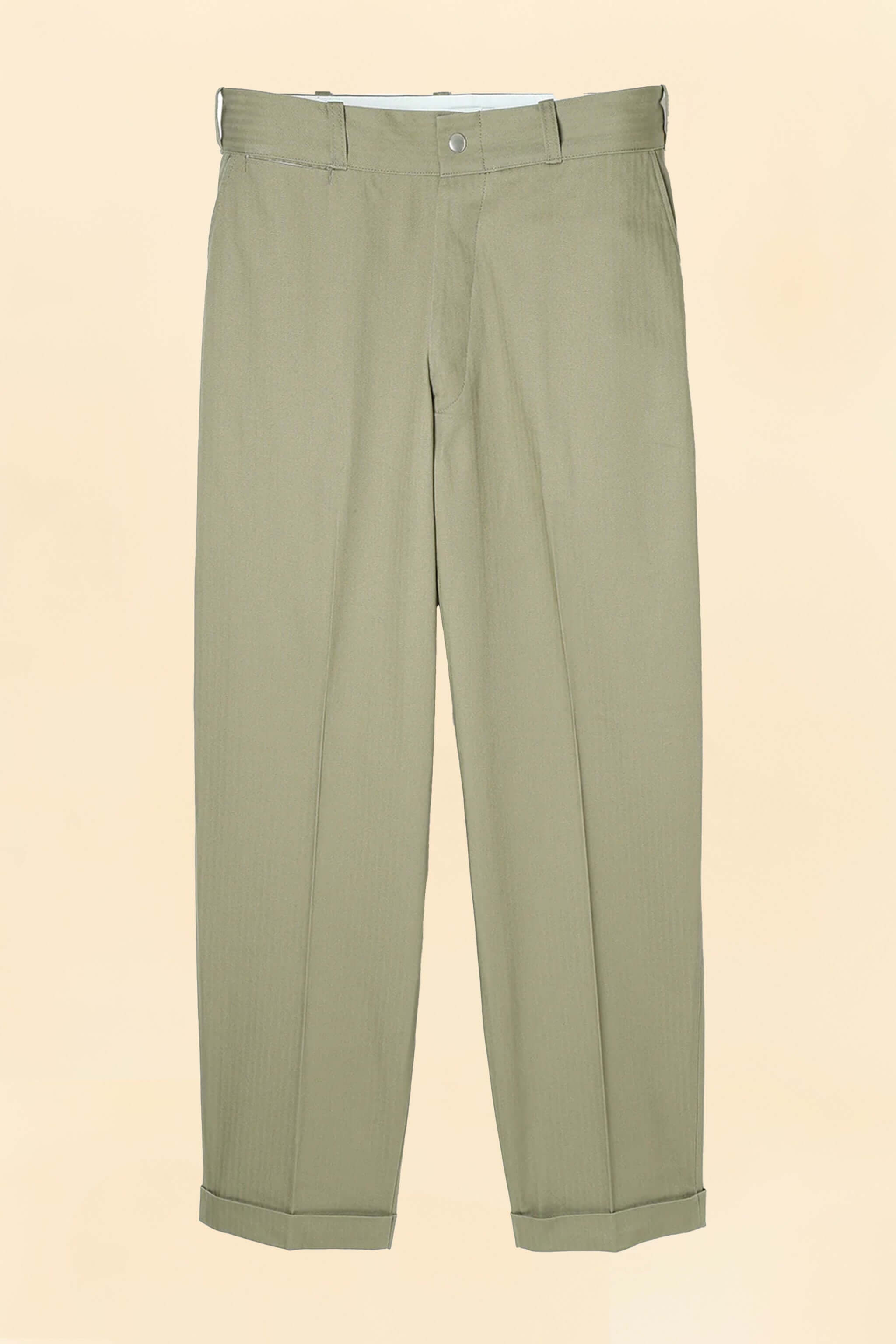 Wearmasters Lot.720 Heritage Trousers / US Navy Herringbone -Khaki