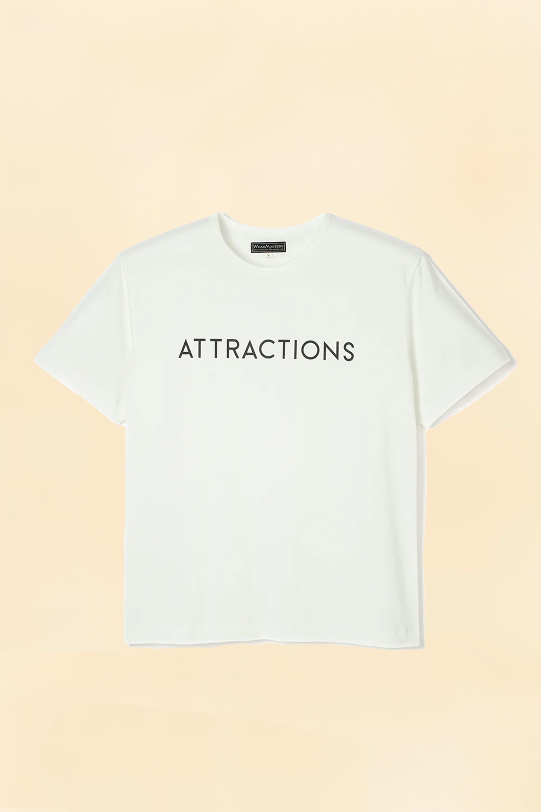 Wearmasters Lot.791 ATTRACTIONS Logo Tee -White