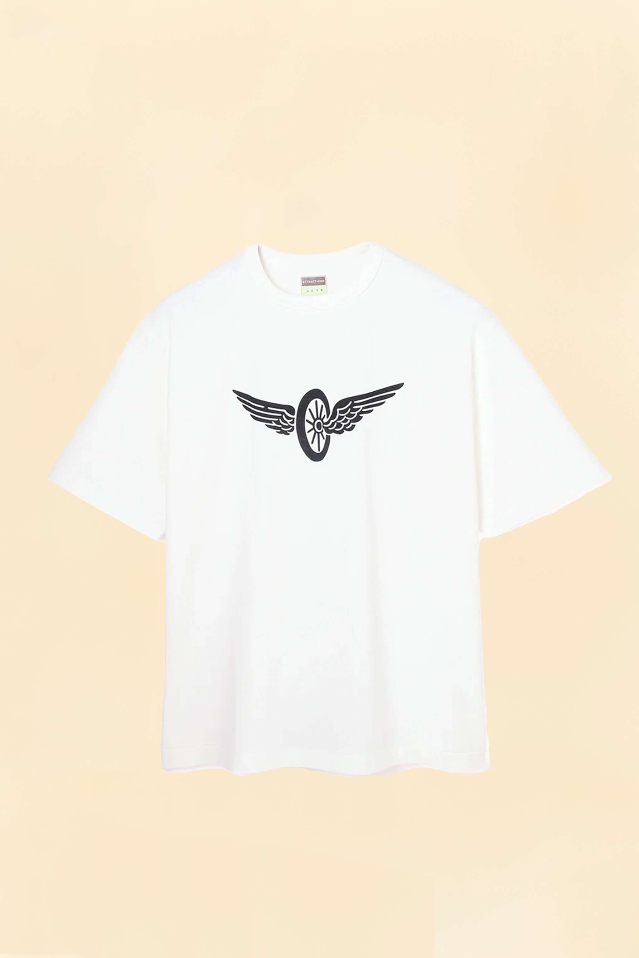 Wearmasters Flying Wheel T-Shirt -White