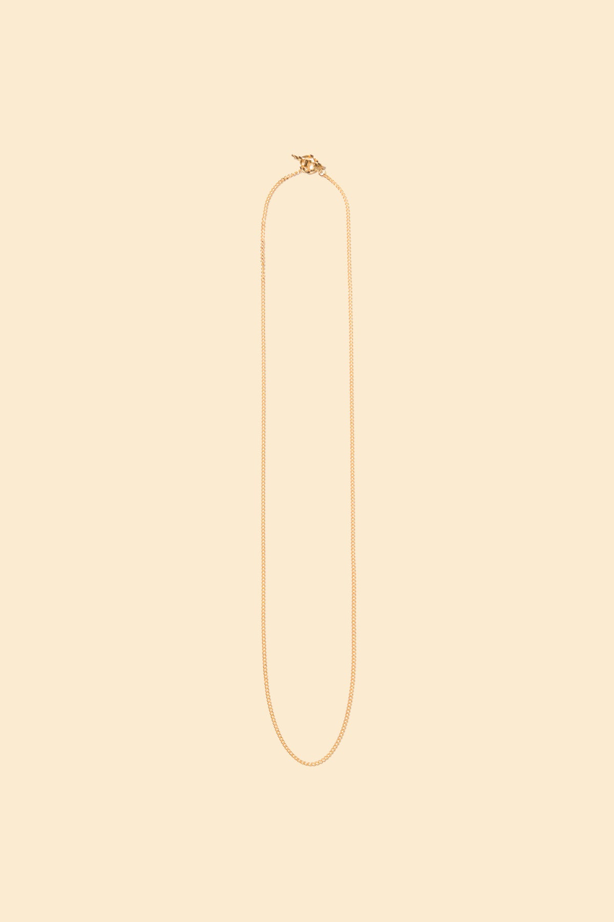 Radiall Curb T-Bar Necklace - Gold