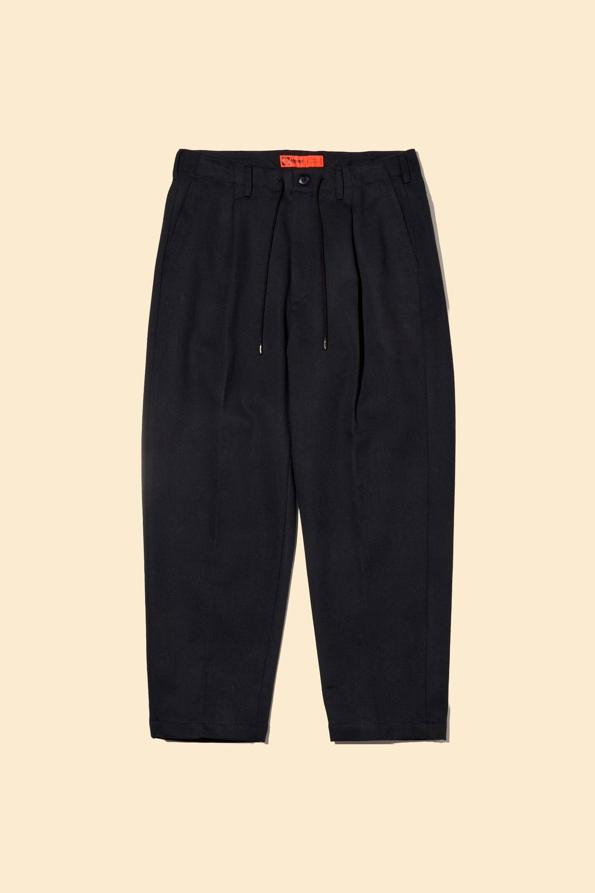 Radiall Fleetline Wide Fit Pleated Trousers - Black