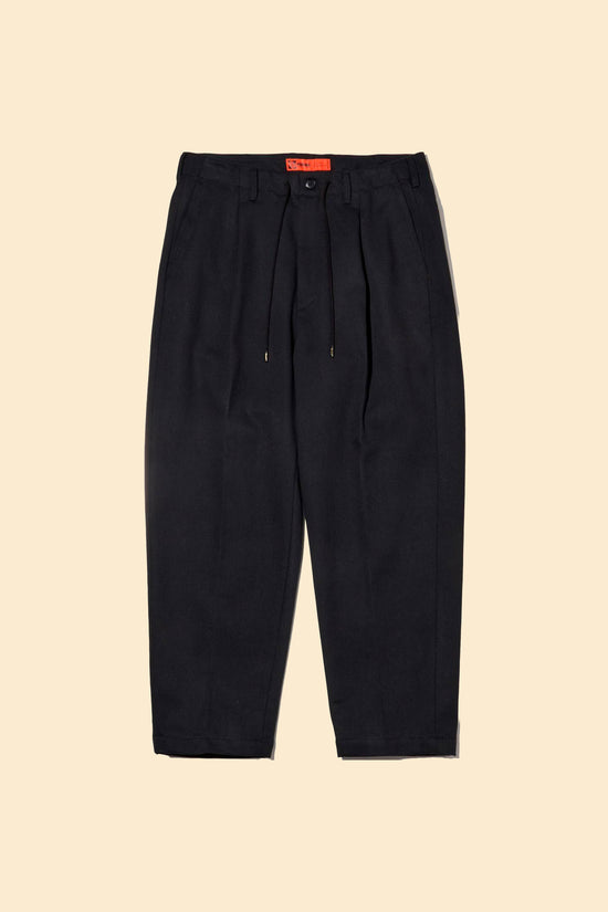 Radiall Fleetline Wide Fit Pleated Trousers - Black