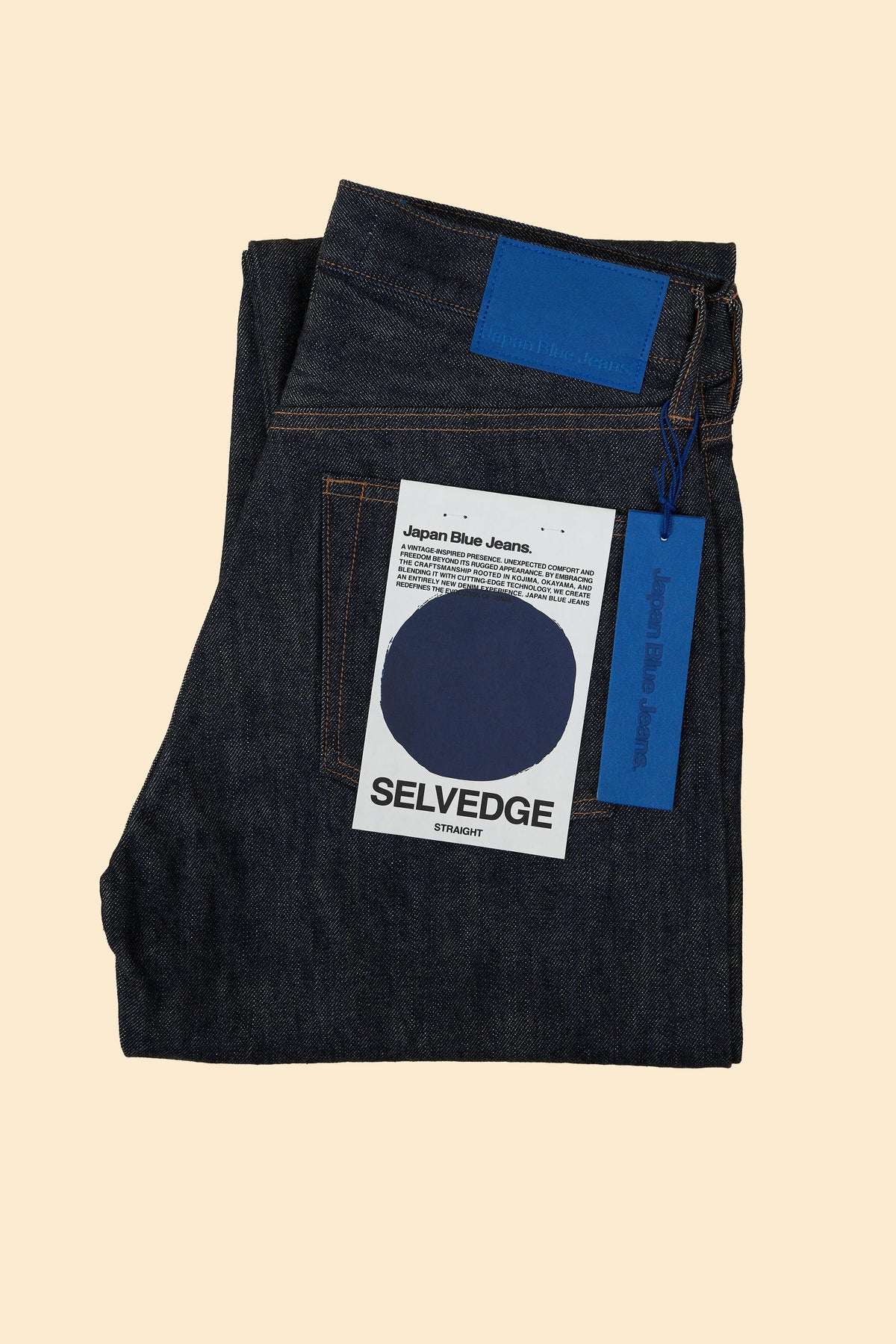 Japan Blue Jeans Straight Selvedge Denim - 14oz