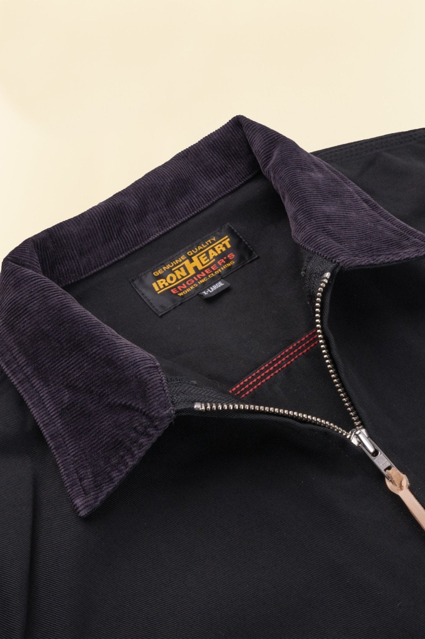 Iron Heart 12oz Kurashikizome Twill Work Jacket - Black - Iron Heart - URAHARA
