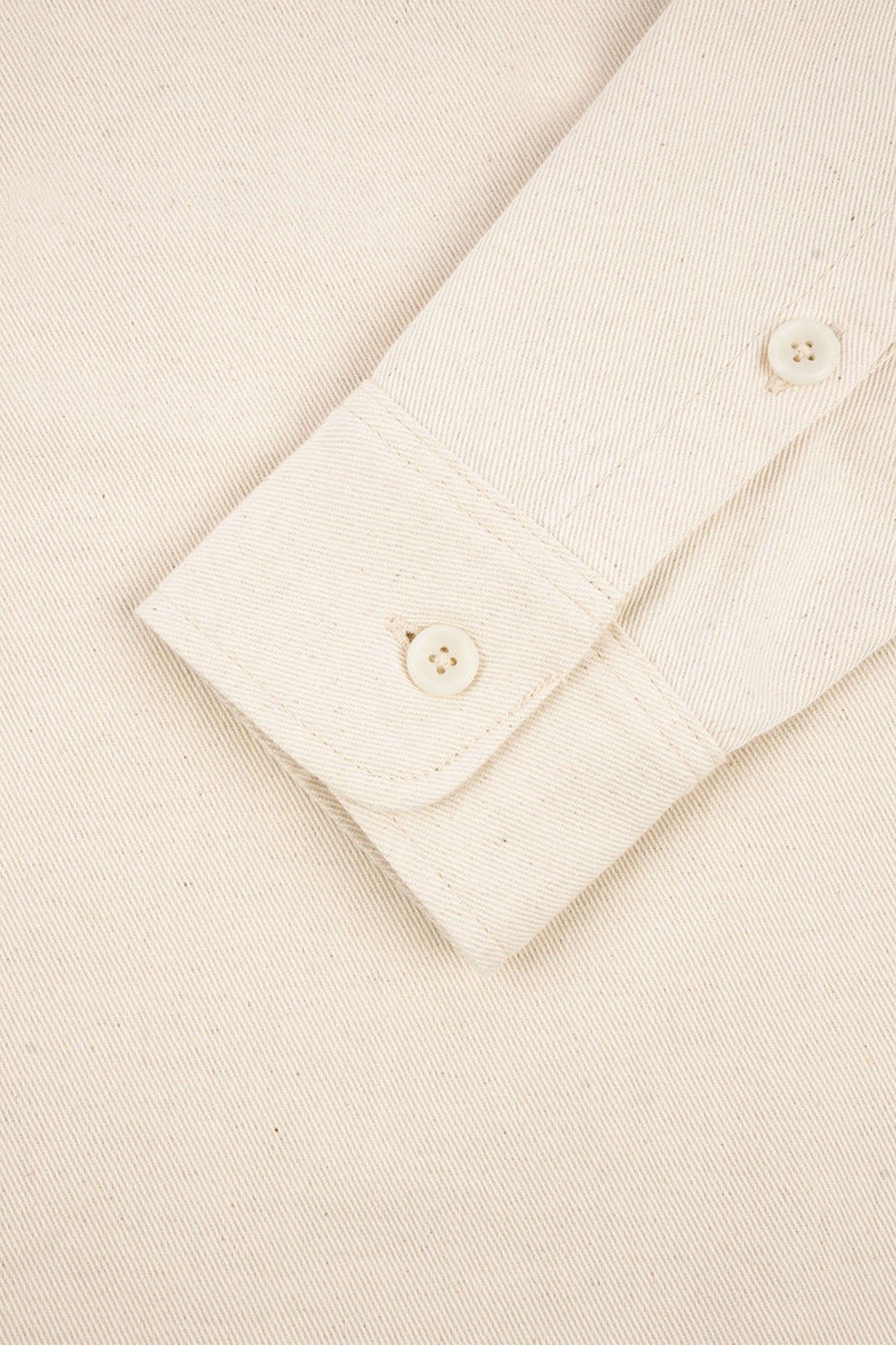 Iron Heart 9oz Cotton Linen Work Shirt - Off White - Iron Heart - URAHARA