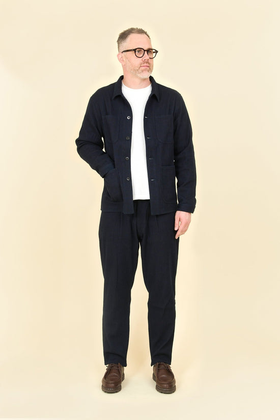 Japan Blue 11oz Sashiko Wide Tapered Pants - Indigo