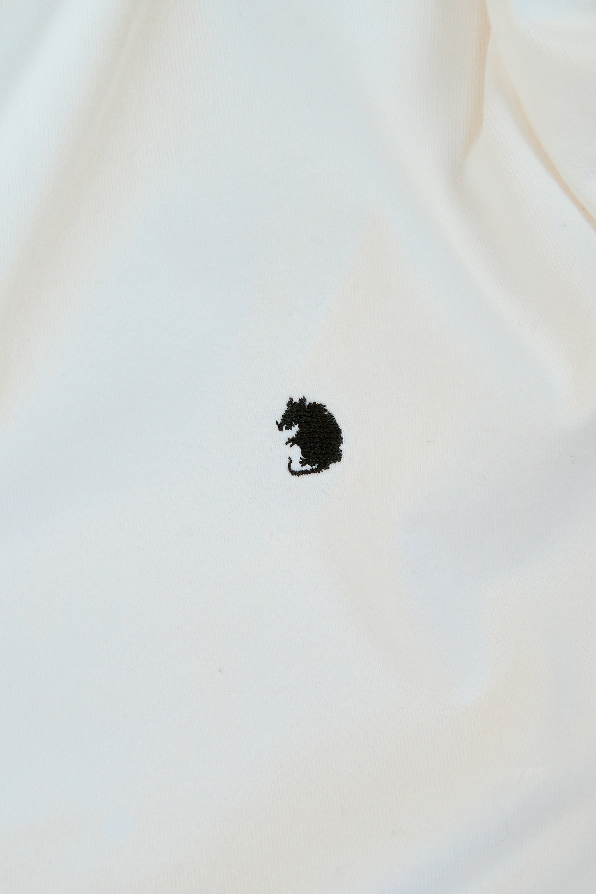 Rats Trim Pocket T-Shirt - White/Black