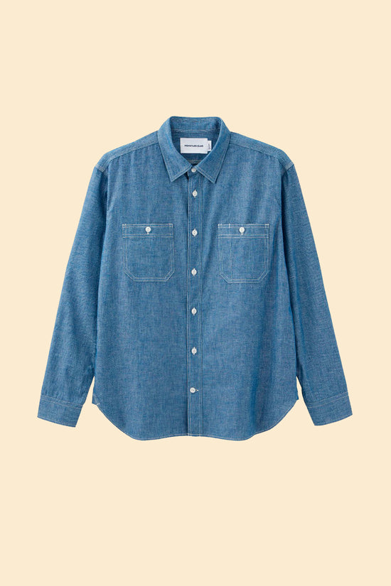 MOMOTARO JEANS Triple Stitch Chambray Shirt