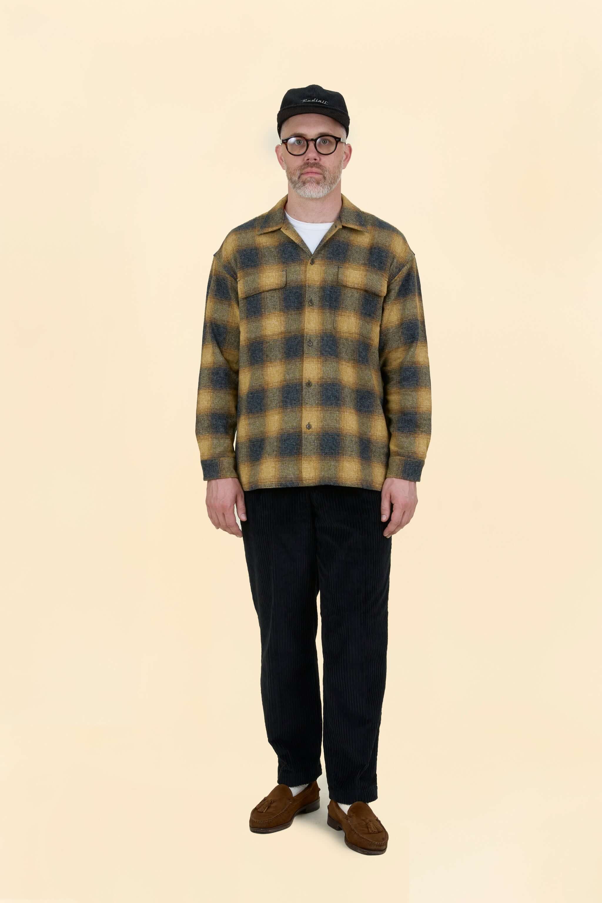 Radiall Shore Open-Collared Shirt - Yellow