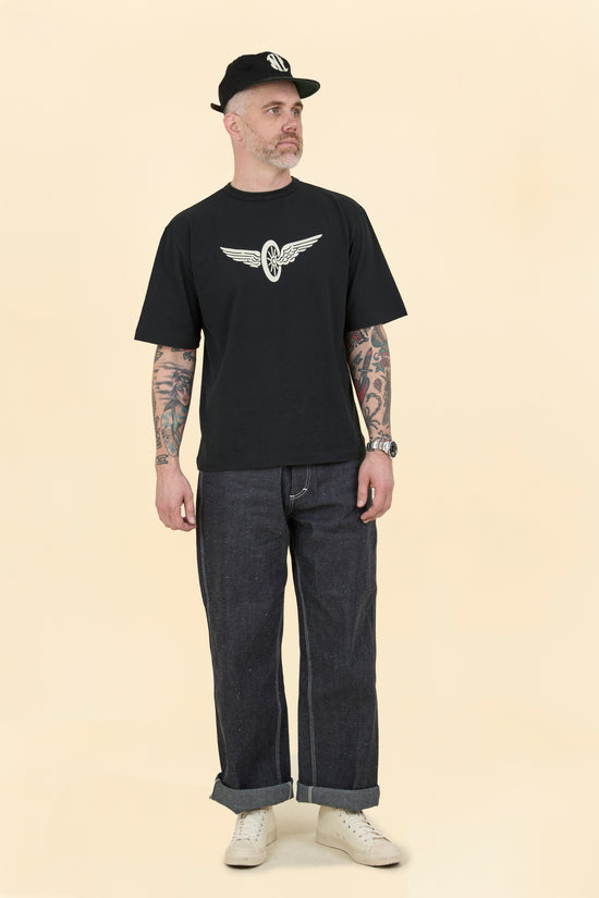 Wearmasters Flying Wheel T-Shirt - Black