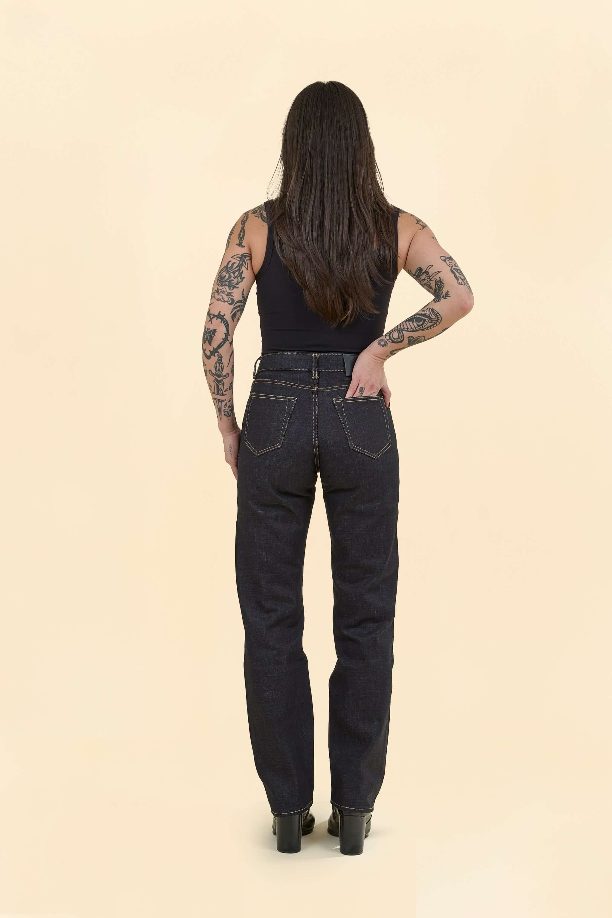 MOMOTARO JEANS Women's #110 Standard Straight Denim - 14.7oz