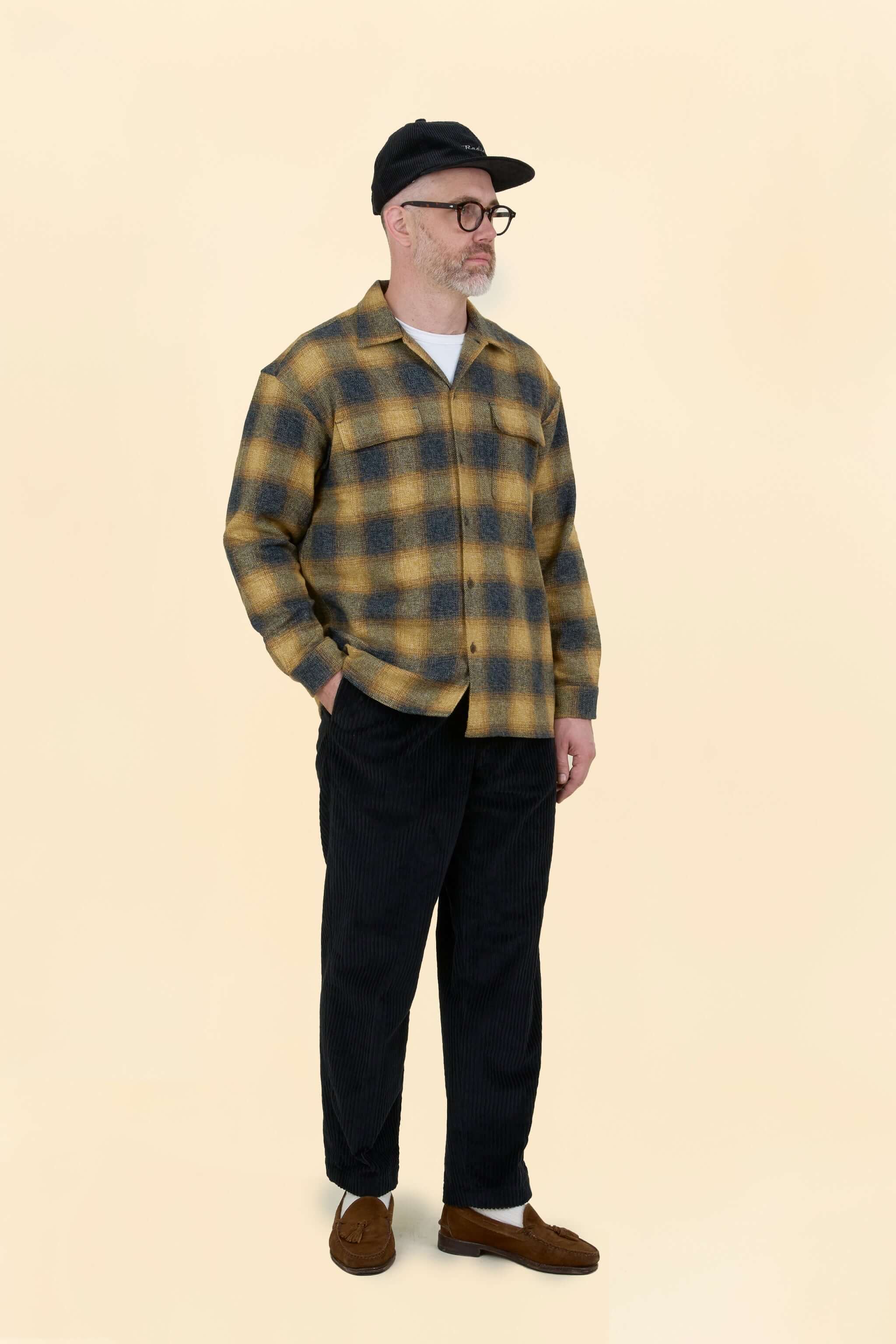 Radiall Shore Open-Collared Shirt - Yellow