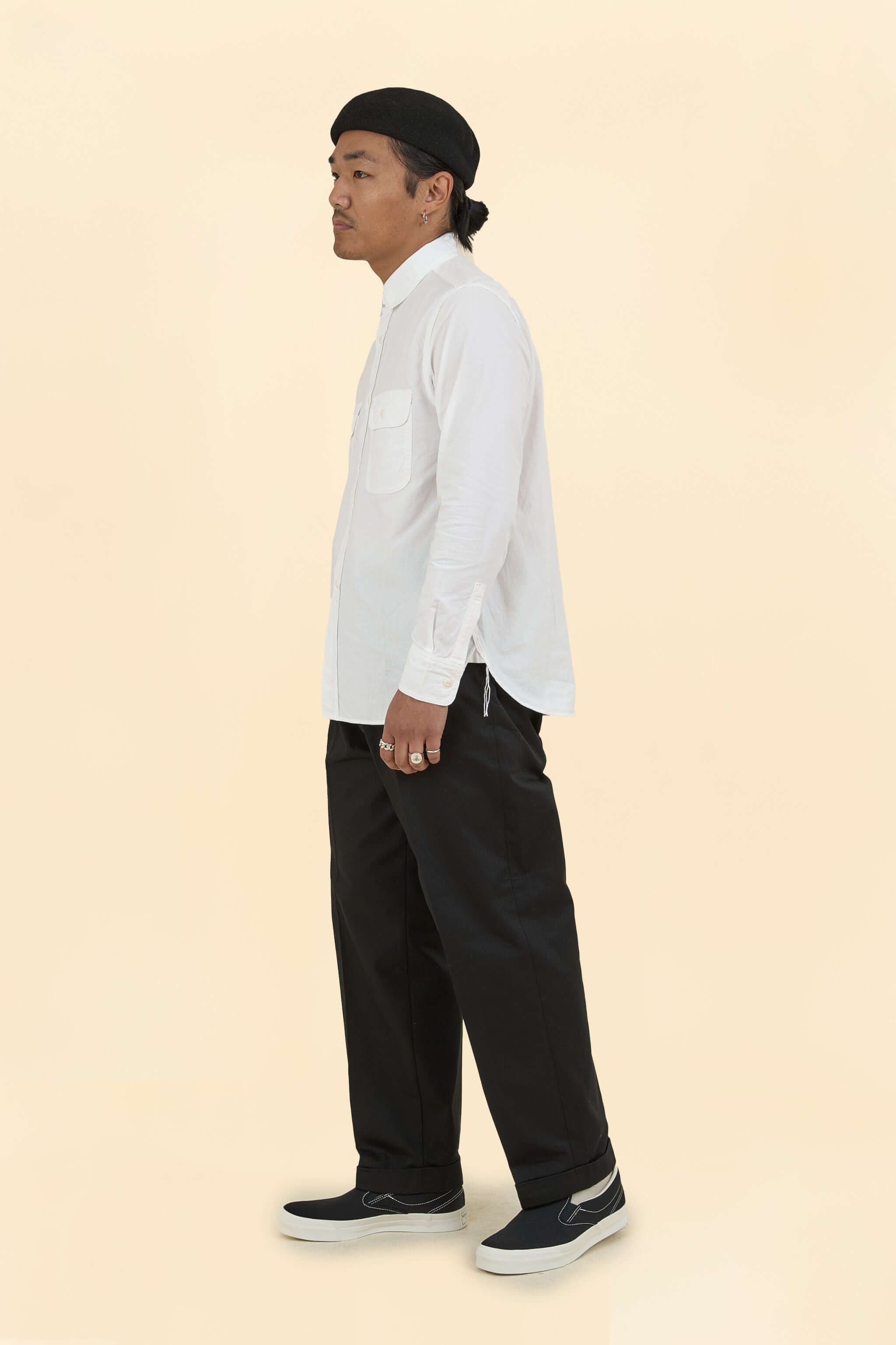 Wearmasters Lot.720 Heritage Trousers / US Navy Herringbone - Black