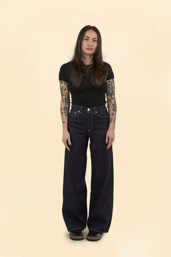 MOMOTARO JEANS Women's Super Wide Denim - 11oz