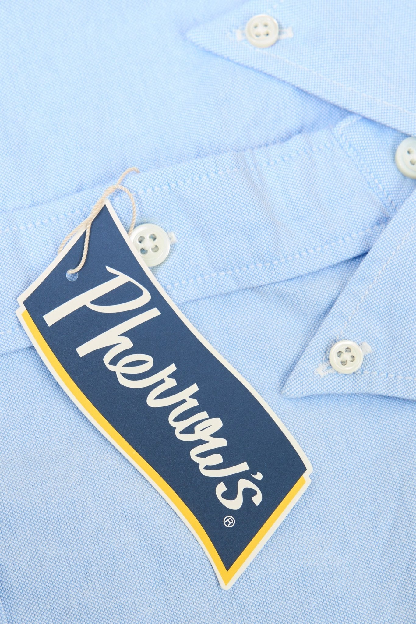 Pherrow's Button Down Oxford Shirt - Sax Blue - Pherrow's - URAHARA
