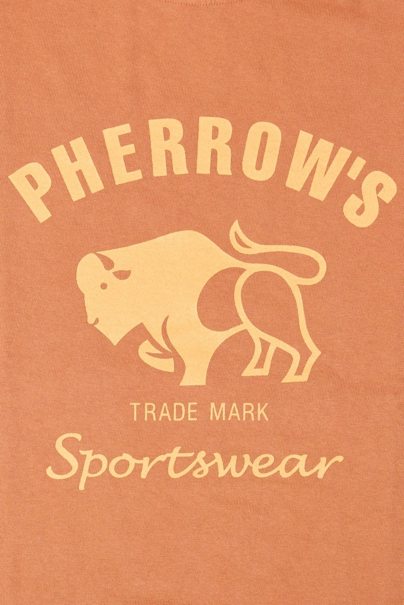 Pherrow's Classic Buffalo Print T-Shirt - Orange - Pherrow's - URAHARA