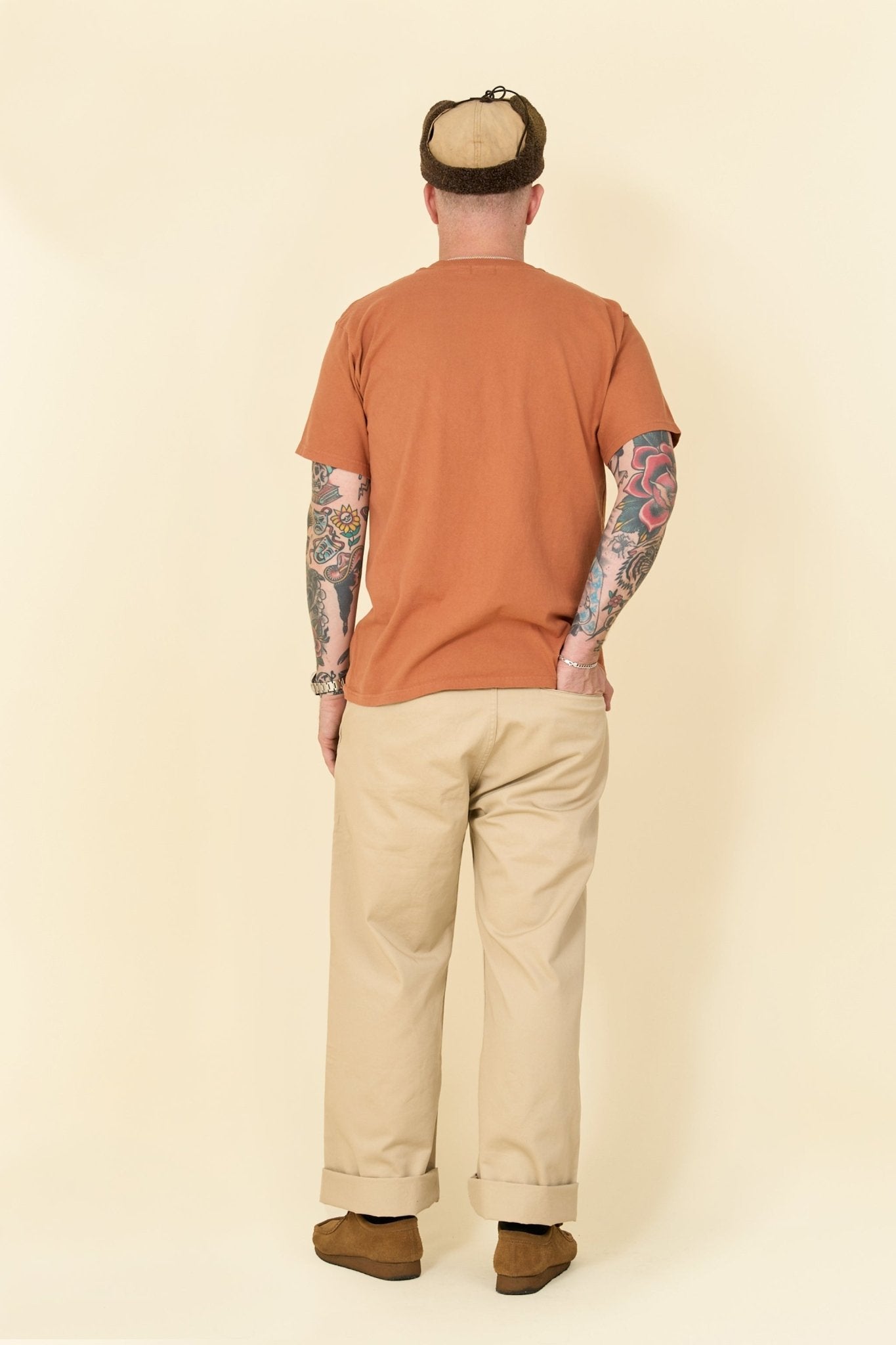 Pherrow's Classic Buffalo Print T-Shirt - Orange - Pherrow's - URAHARA