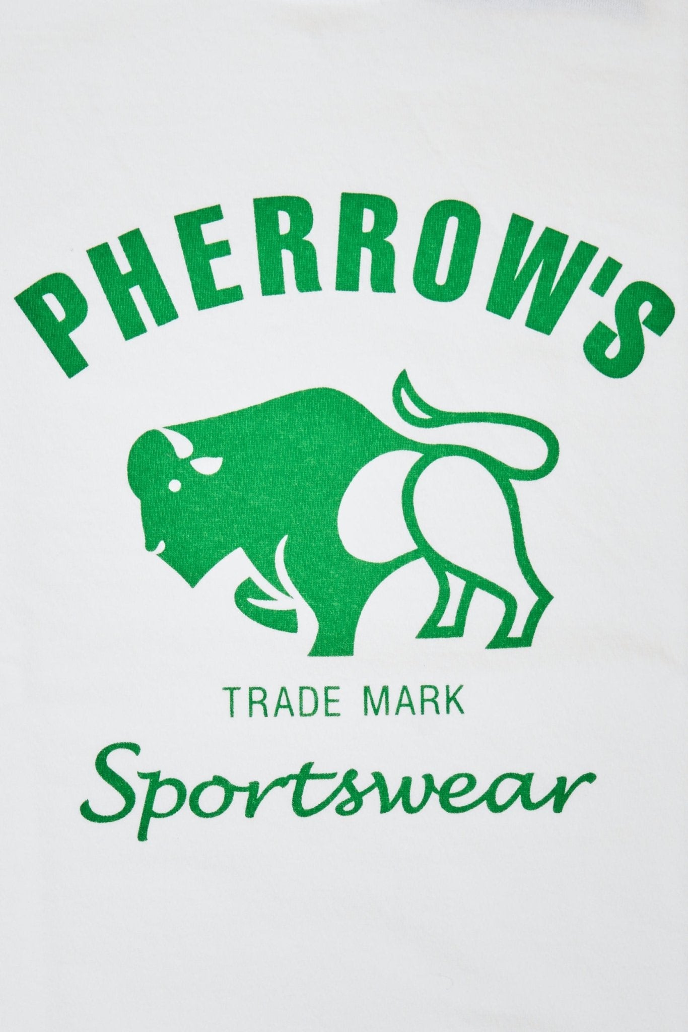 Pherrow's Classic Buffalo Print T-Shirt - White - Pherrow's - URAHARA