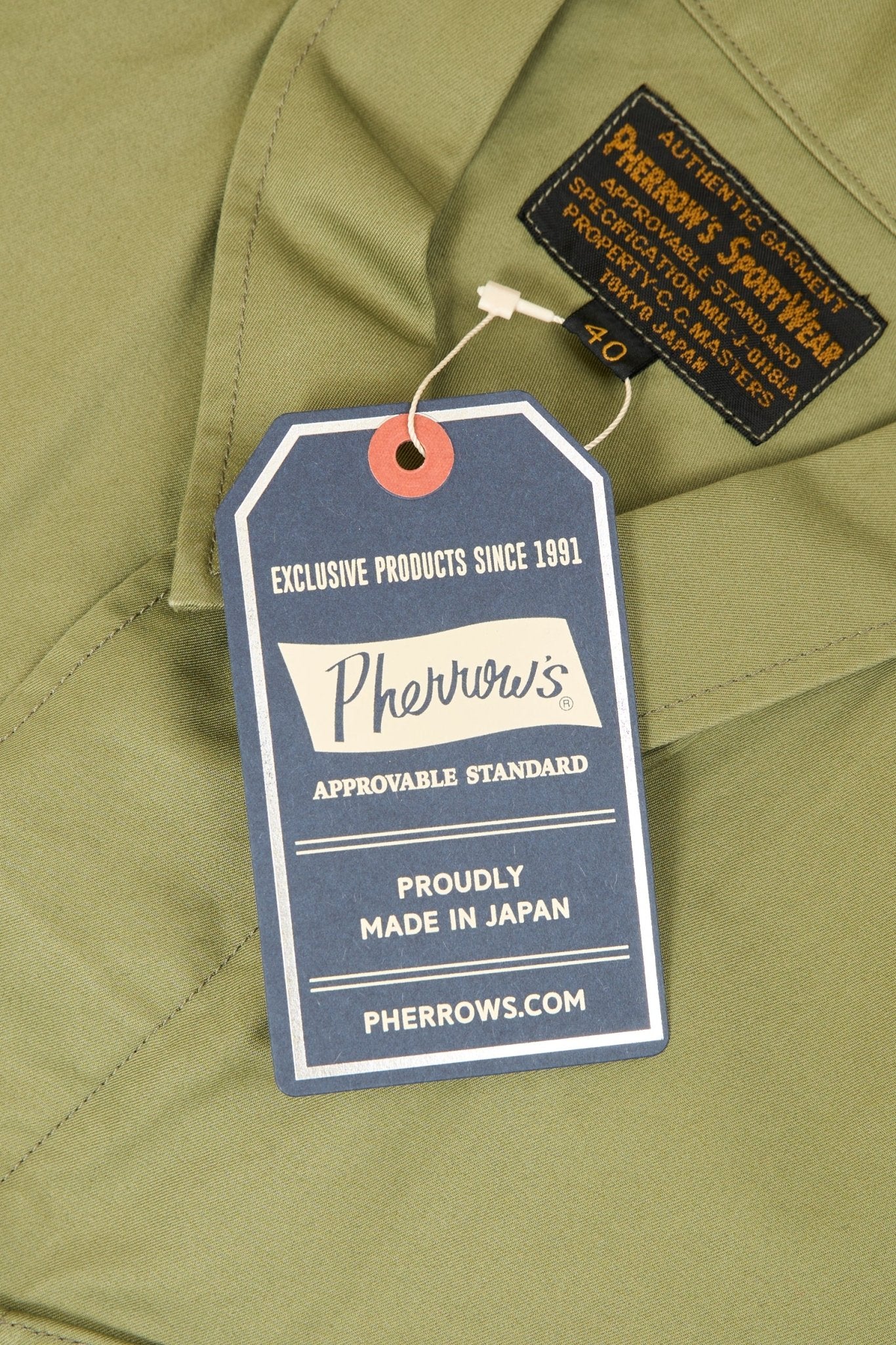 Pherrow's Jungle Fatigue Jacket - Olive - Pherrow's - URAHARA