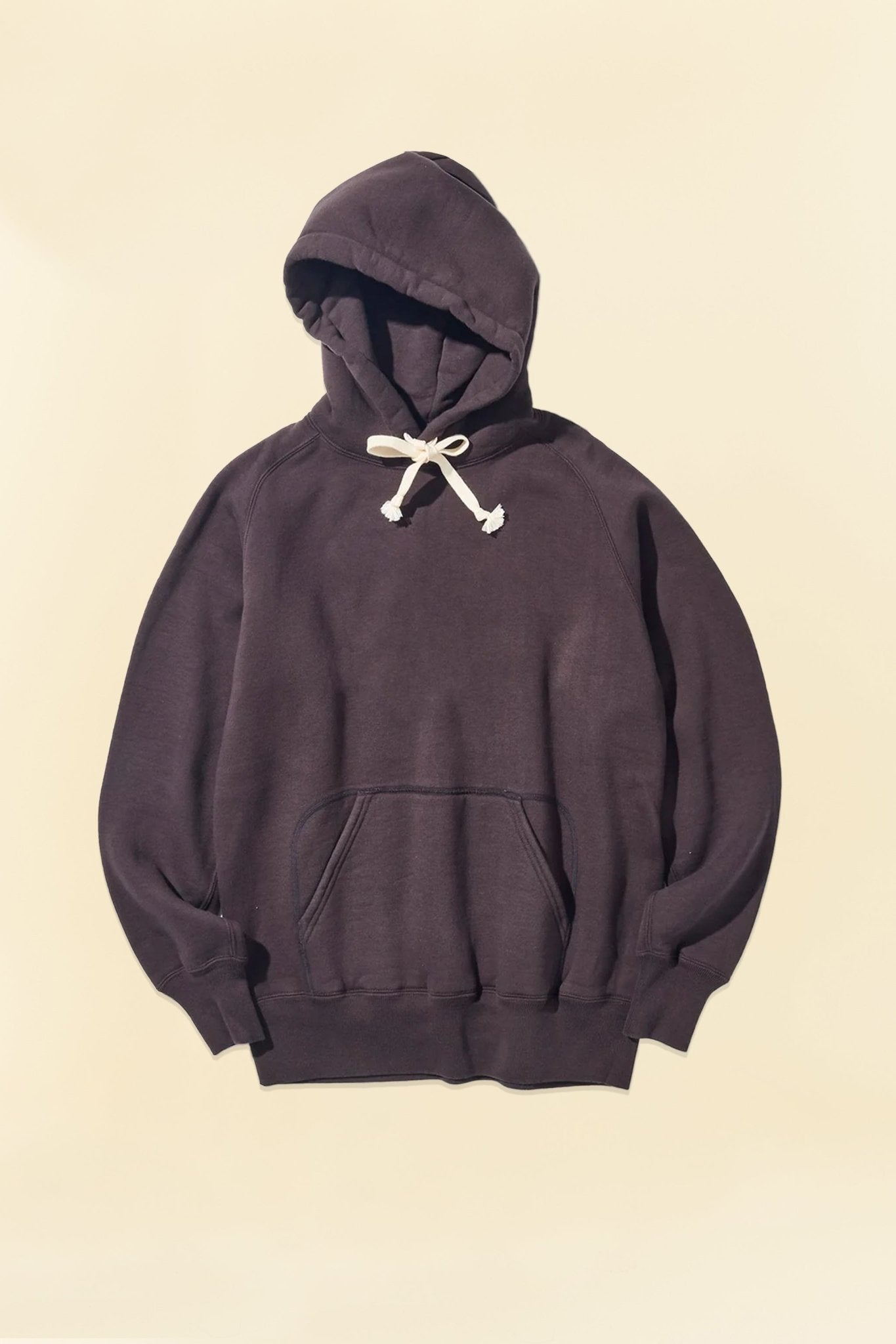 Pherrow's Loopwheel Hooded Raglan Sweatshirt - Sulphur Black - Pherrow's - URAHARA