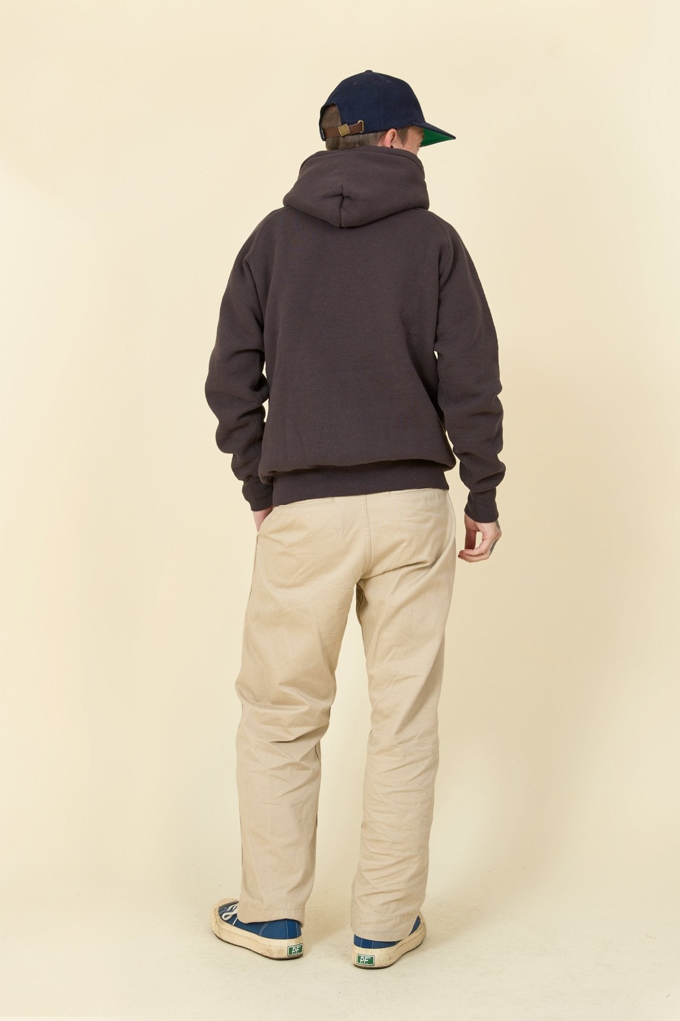 Pherrow's Loopwheel Hooded Raglan Sweatshirt - Sulphur Black - Pherrow's - URAHARA