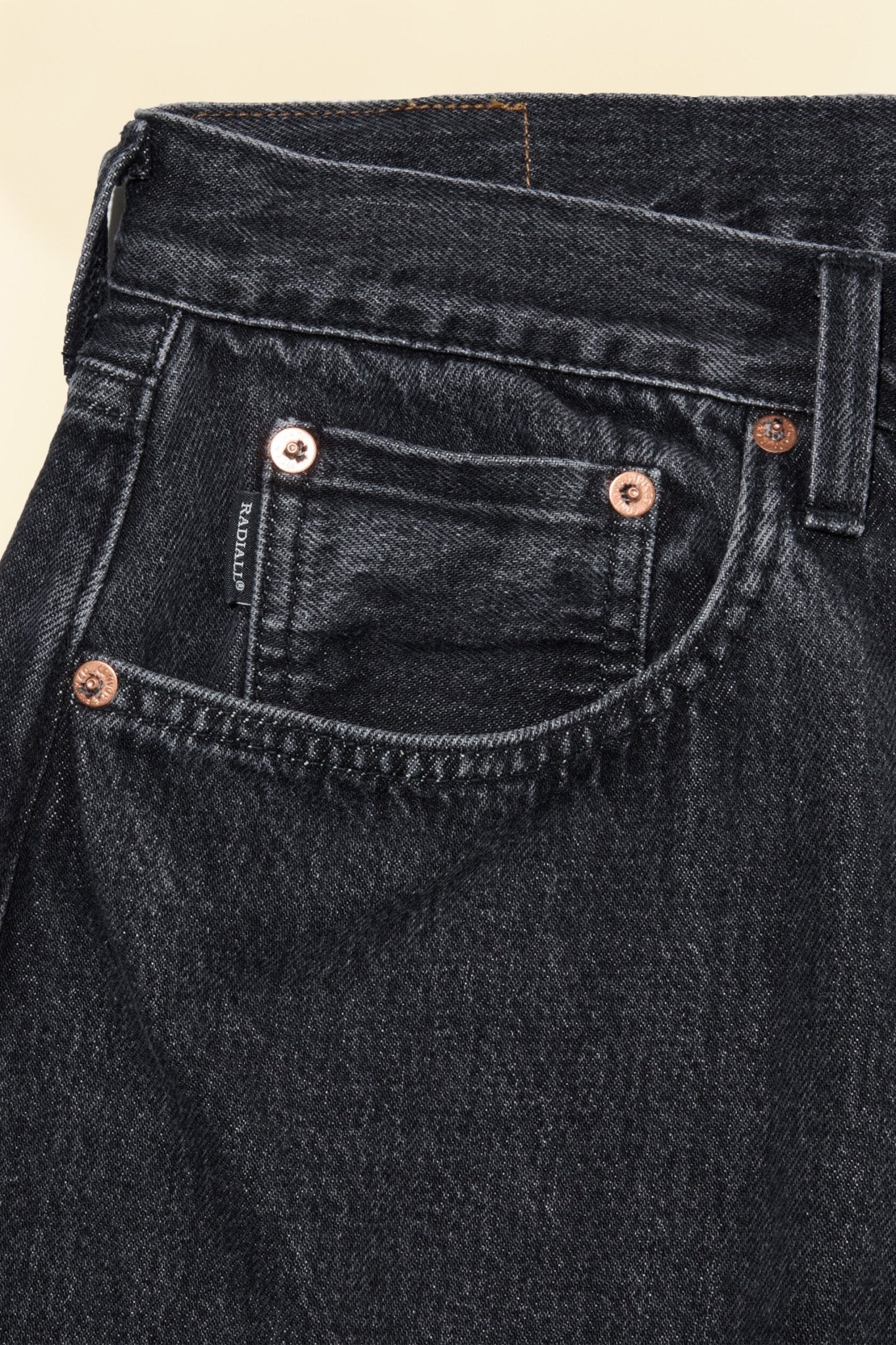 Radiall 350B Straight Fit Denim - Light Black - Radiall - URAHARA