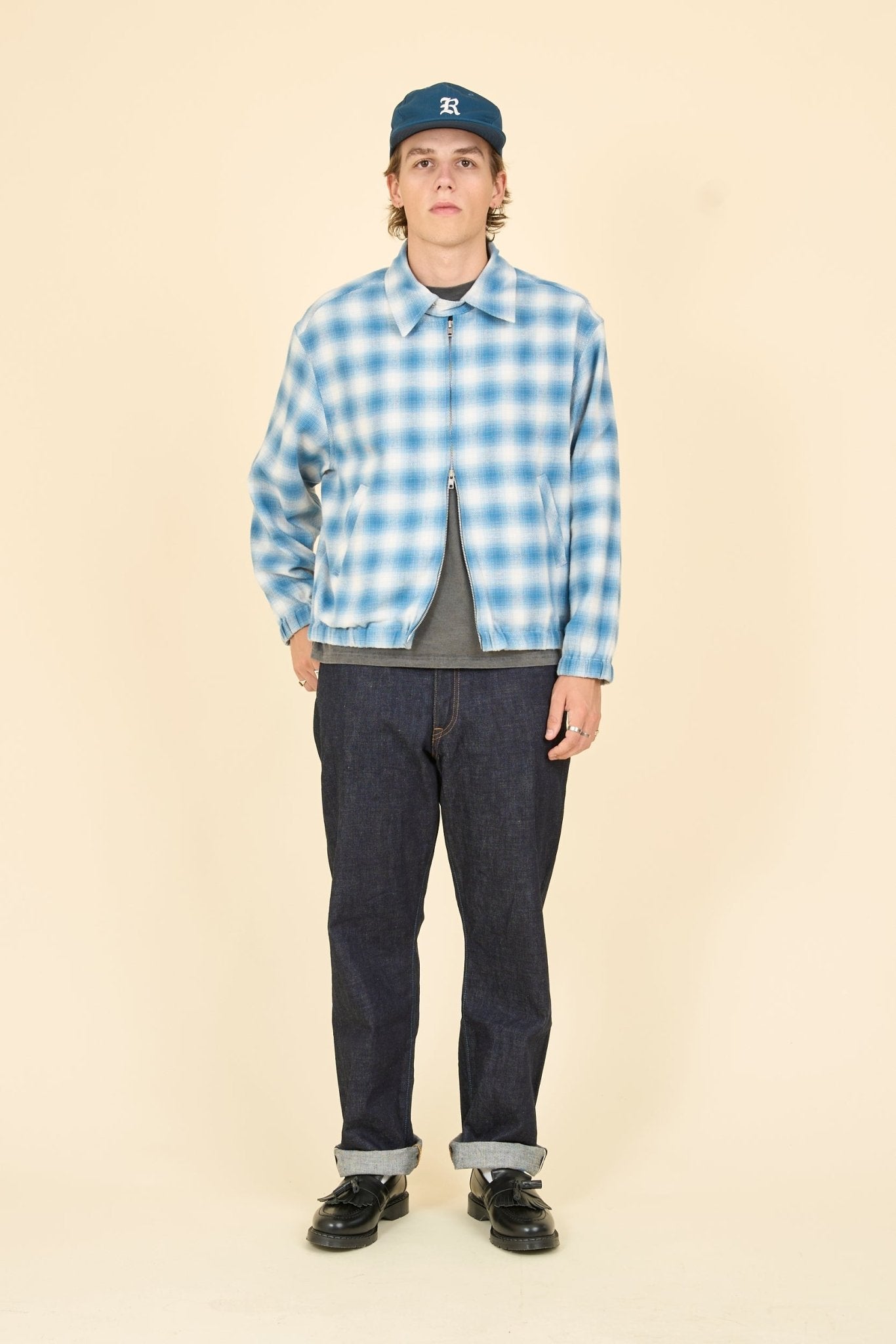Radiall El Camino Zip Up Jacket - Blue - Radiall - URAHARA
