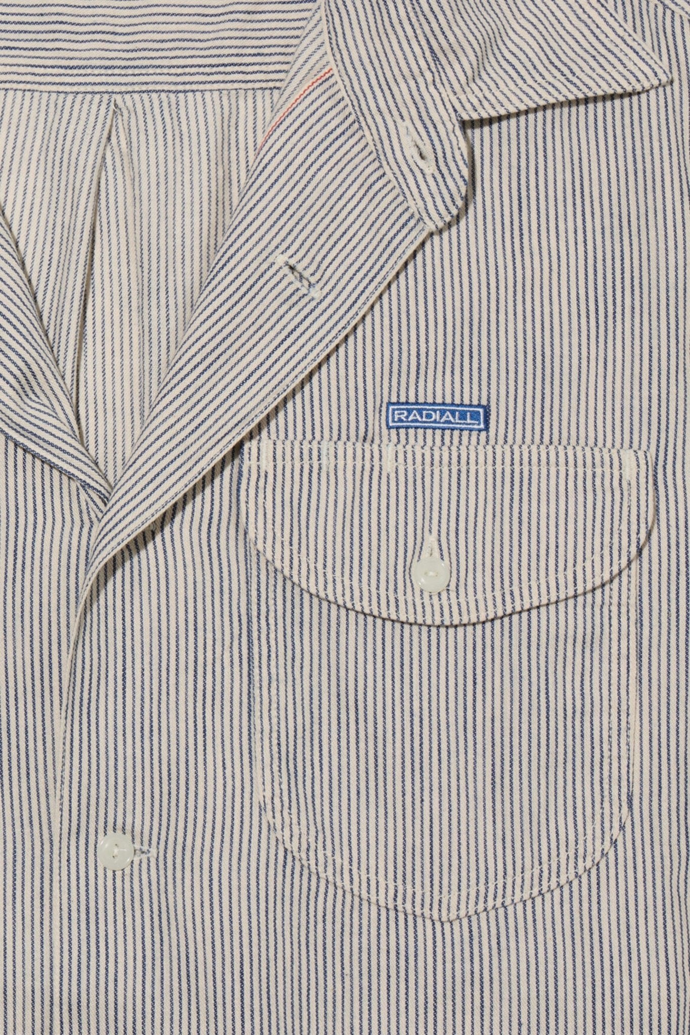 Radiall Wheels L/S Work Shirt - Hickory Stripe - Radiall - URAHARA