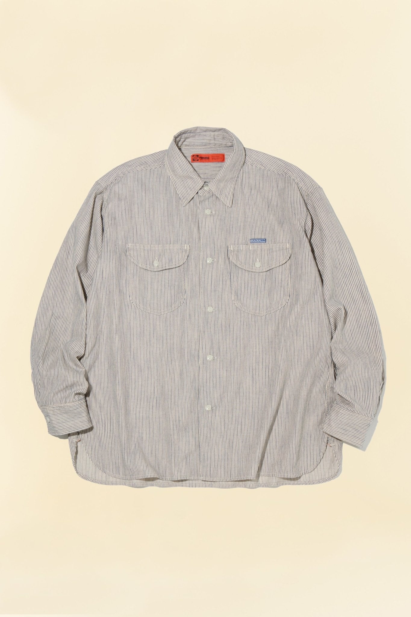 Radiall Wheels L/S Work Shirt - Hickory Stripe - Radiall - URAHARA