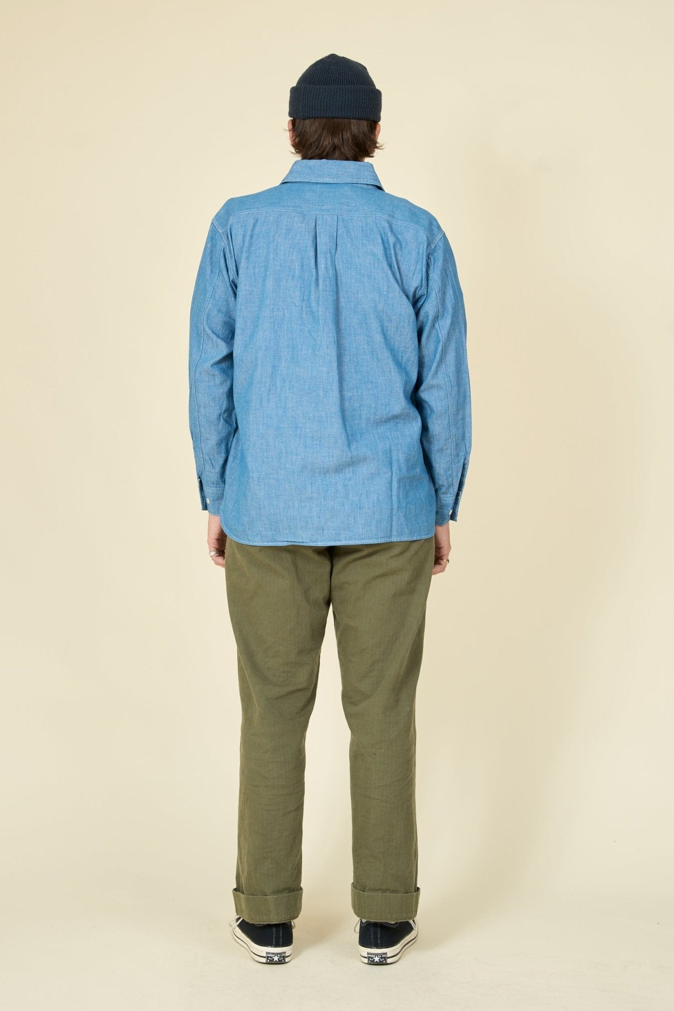 Radiall Wheels L/S Work Shirt - Indigo - Radiall - URAHARA