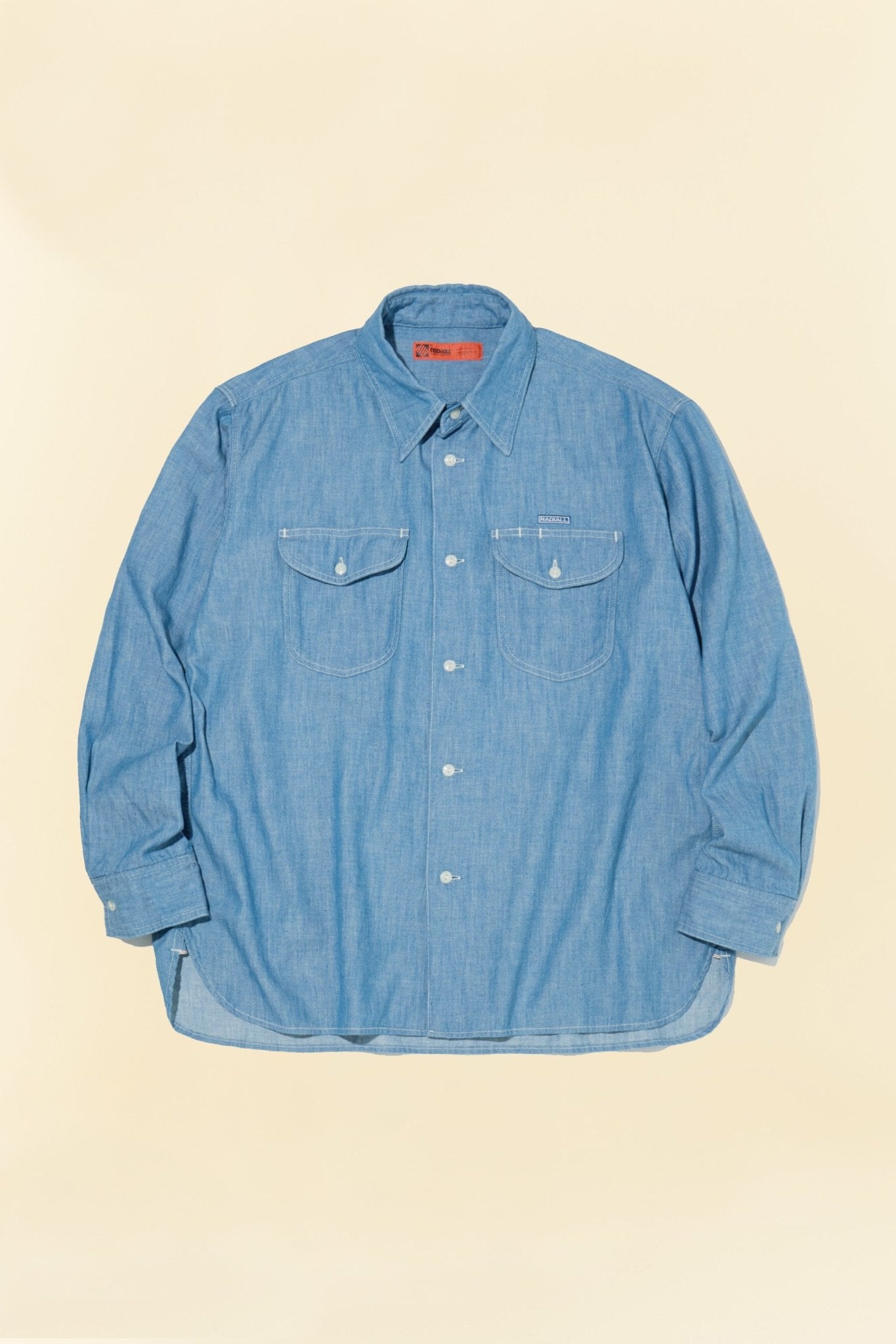 Radiall Wheels L/S Work Shirt - Indigo - Radiall - URAHARA