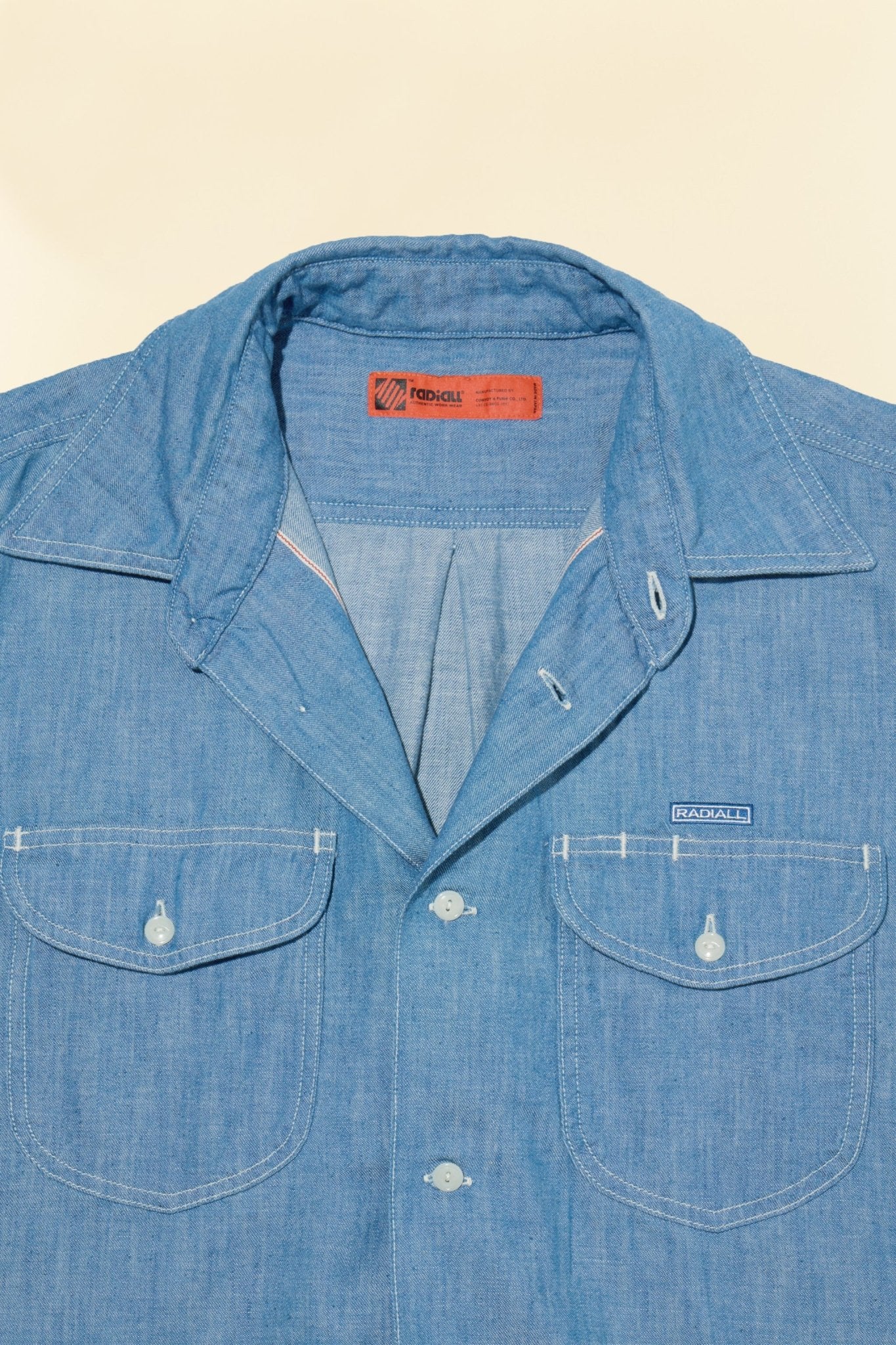 Radiall Wheels L/S Work Shirt - Indigo - Radiall - URAHARA