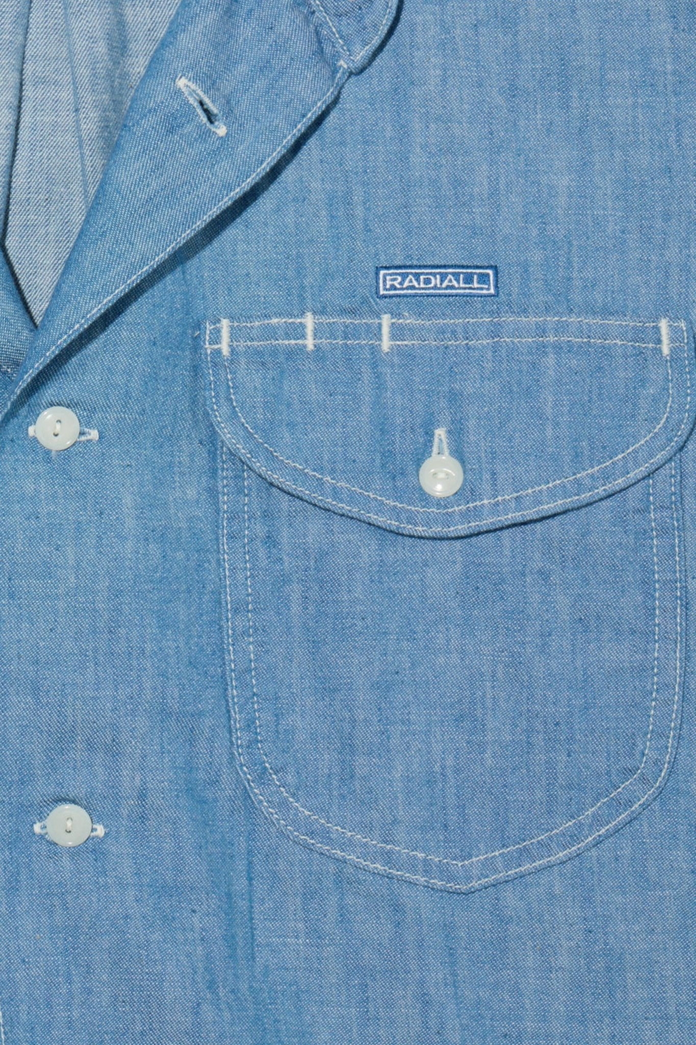 Radiall Wheels L/S Work Shirt - Indigo - Radiall - URAHARA
