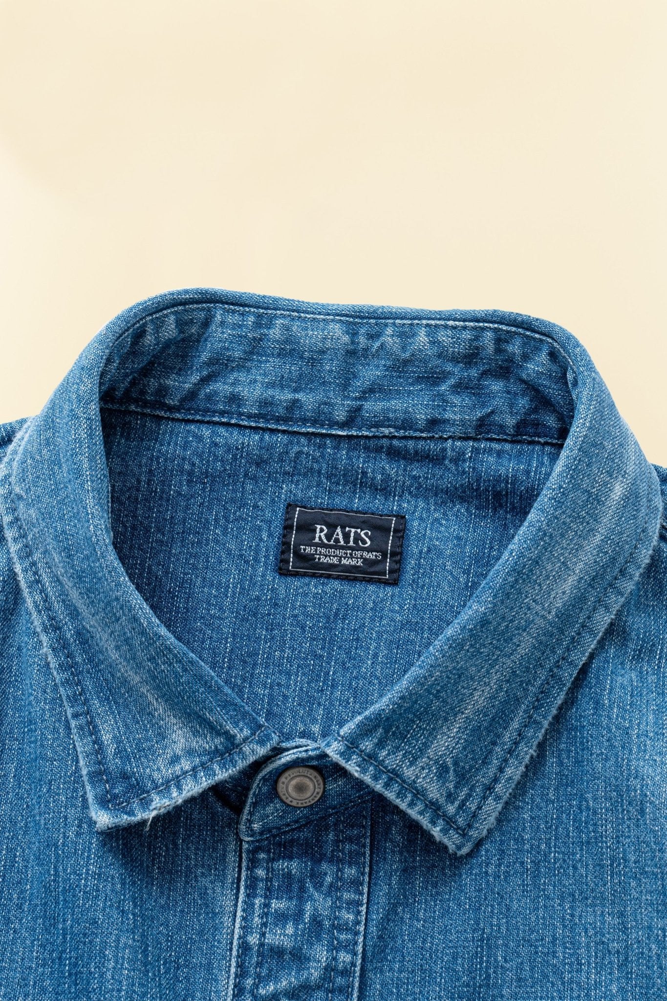 Rats 9oz Denim Work Shirt - Indigo - Rats - URAHARA
