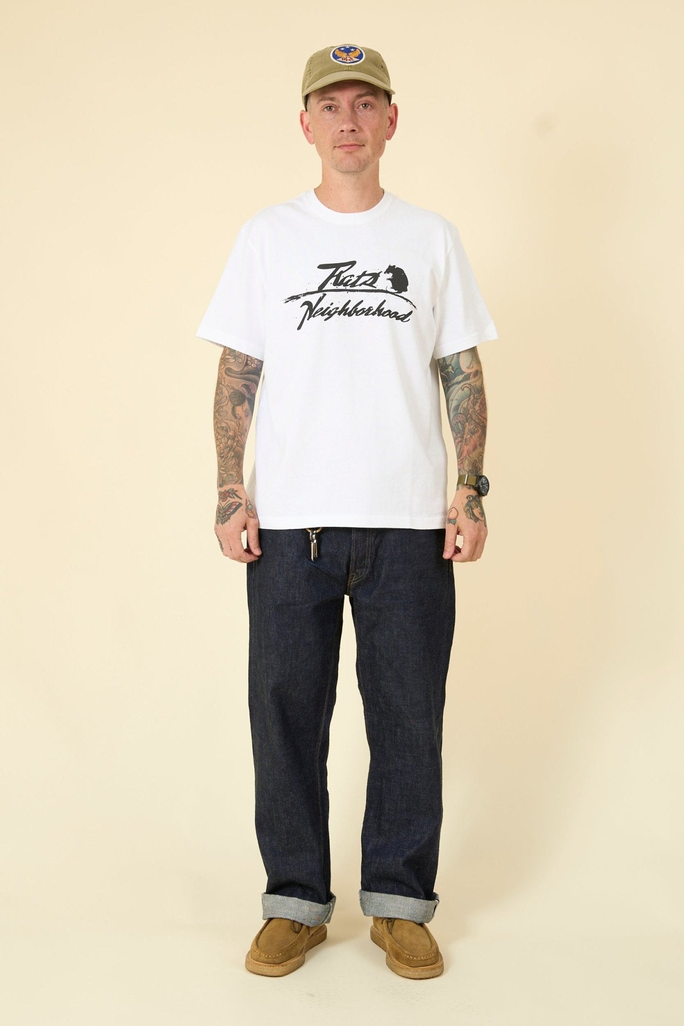 Rats x Neighborhood T-Shirt - White - Rats - URAHARA