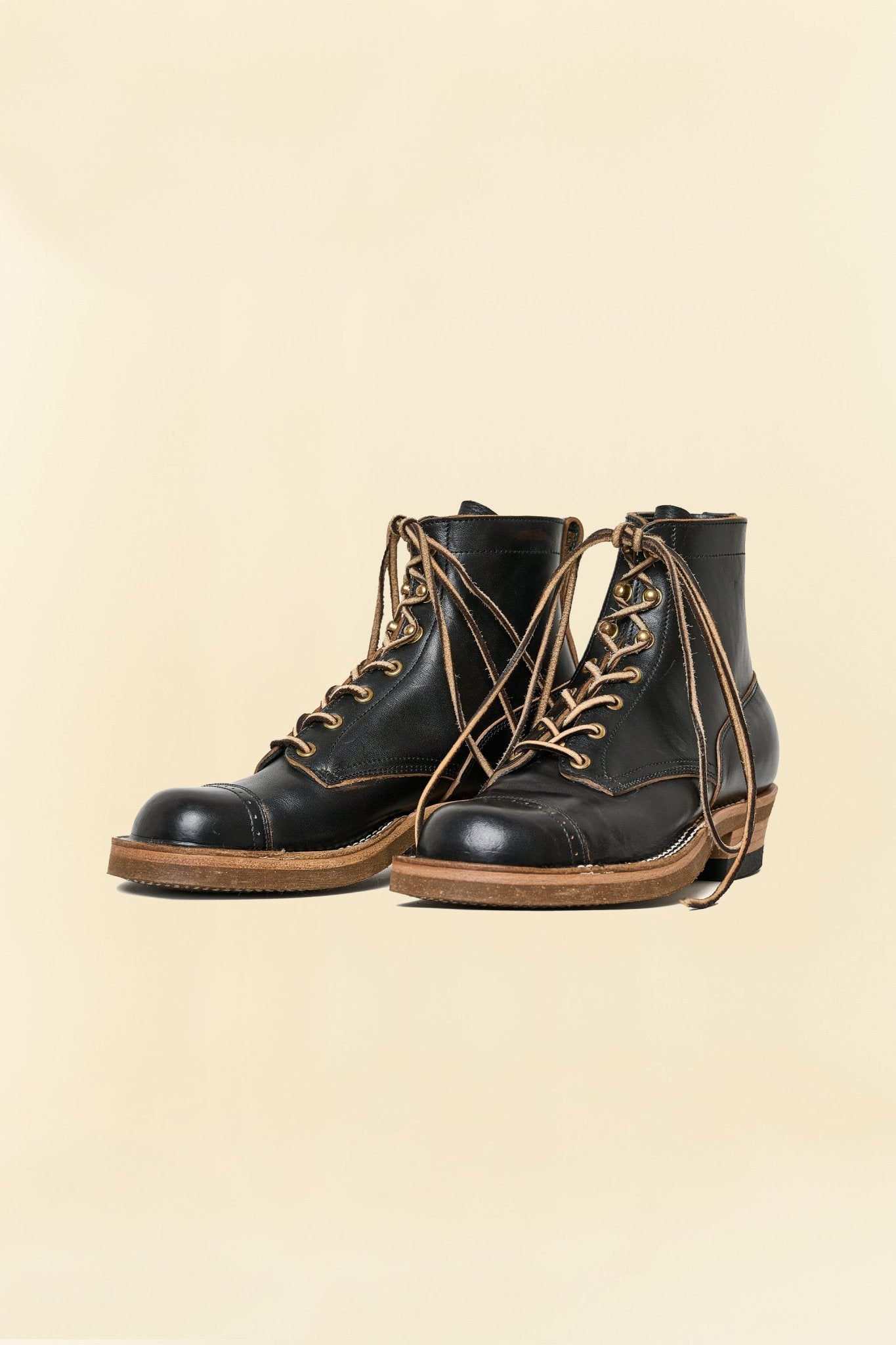 Rolling Dub Trio ROOTS 6" Toe Cap - Black Horsebutt