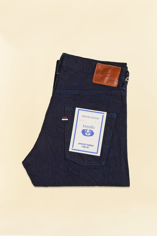 Tanuki 15oz "Double Indigo" High Rise Tapered Selvedge Jeans