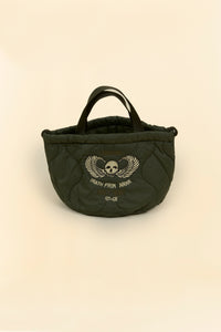 Pherrow's Skull Quilted Bag-  Olive
