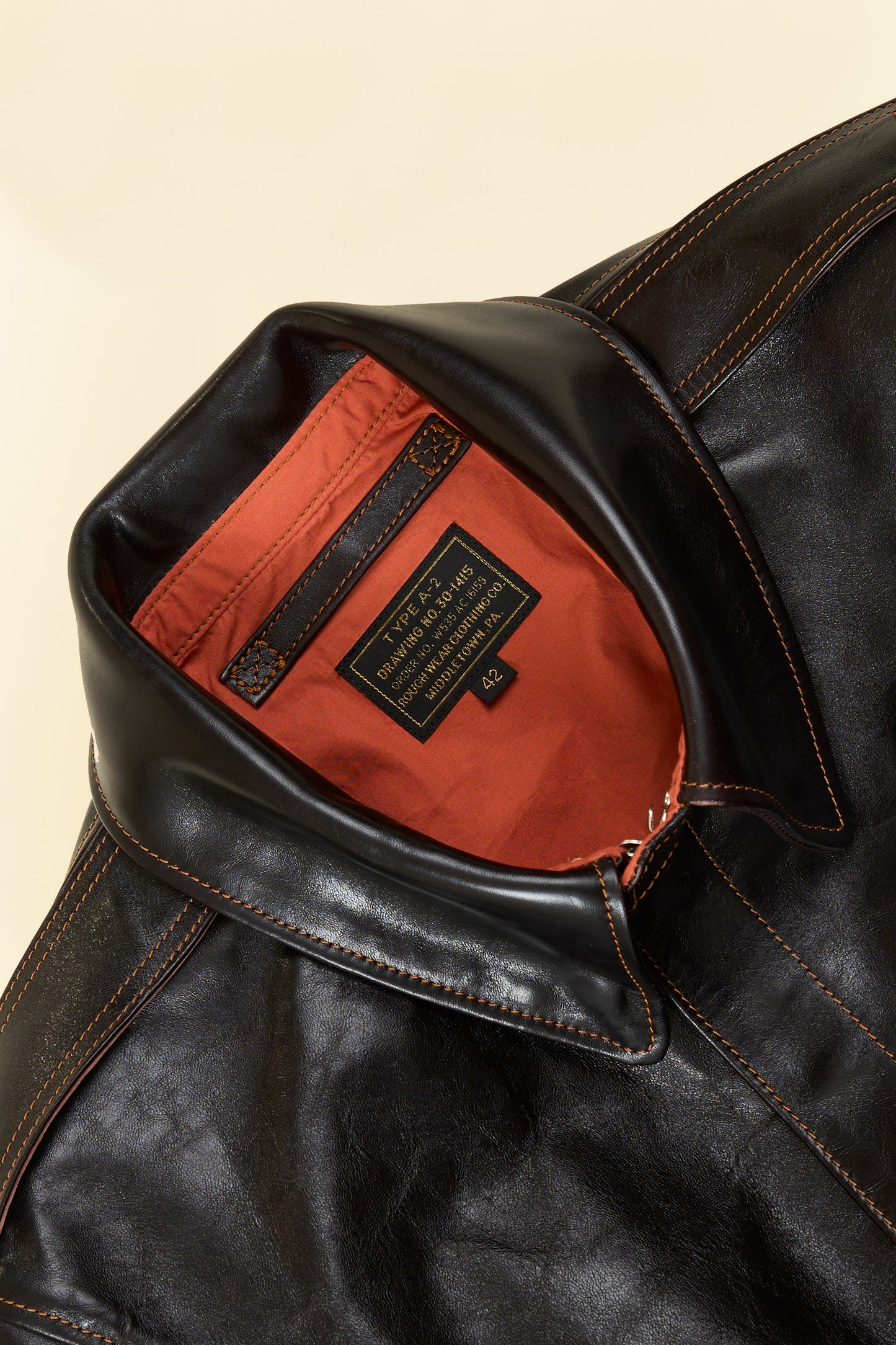 Double Helix 'Type A-2' Horsehide Leather Jacket