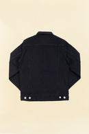 21oz Selvedge Denim Modified Type III Jacket - Superblack (Fades To Grey) - Iron Heart - URAHARA